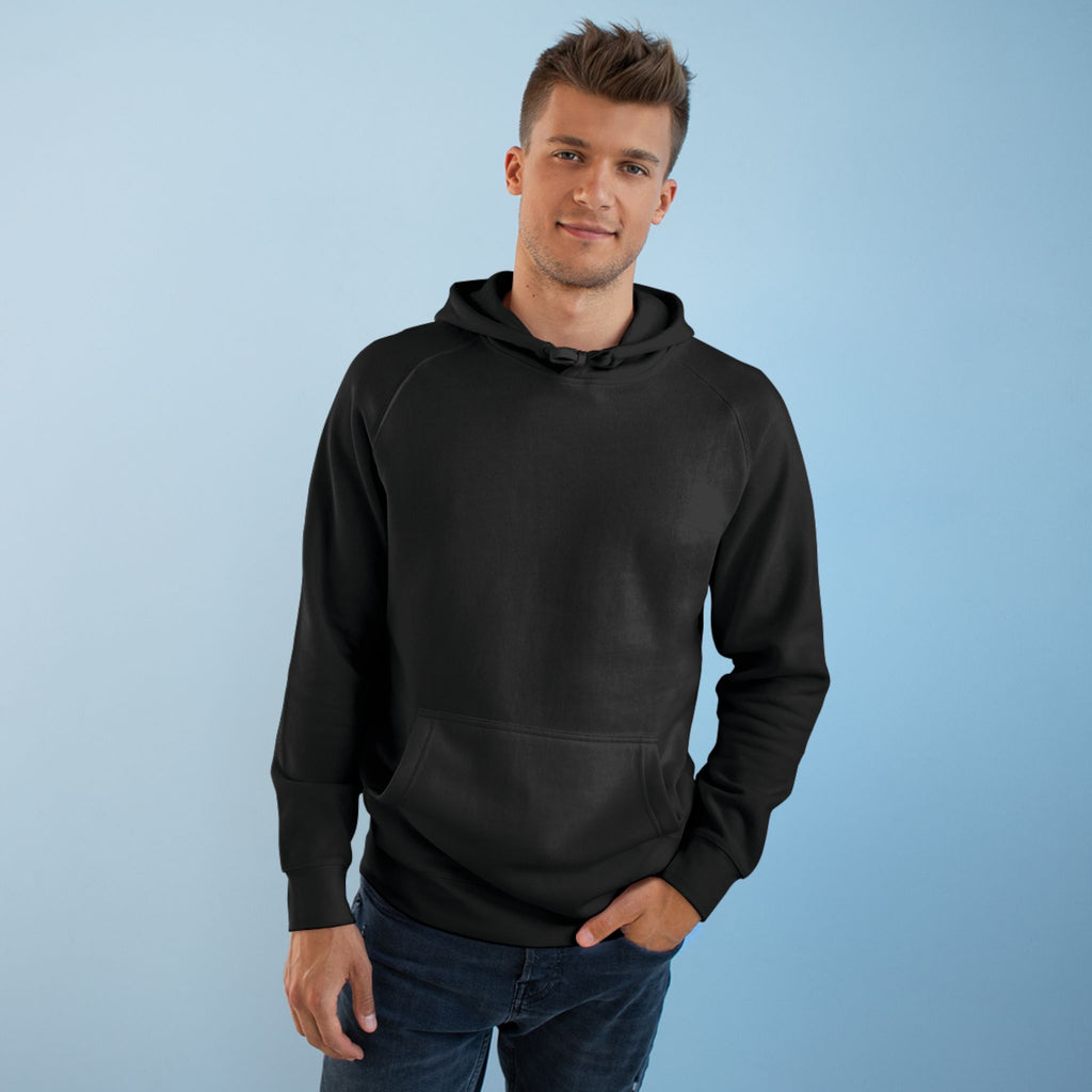 American Flag Cross Hoodie — Patriotic Skull & Wings Back Graphic