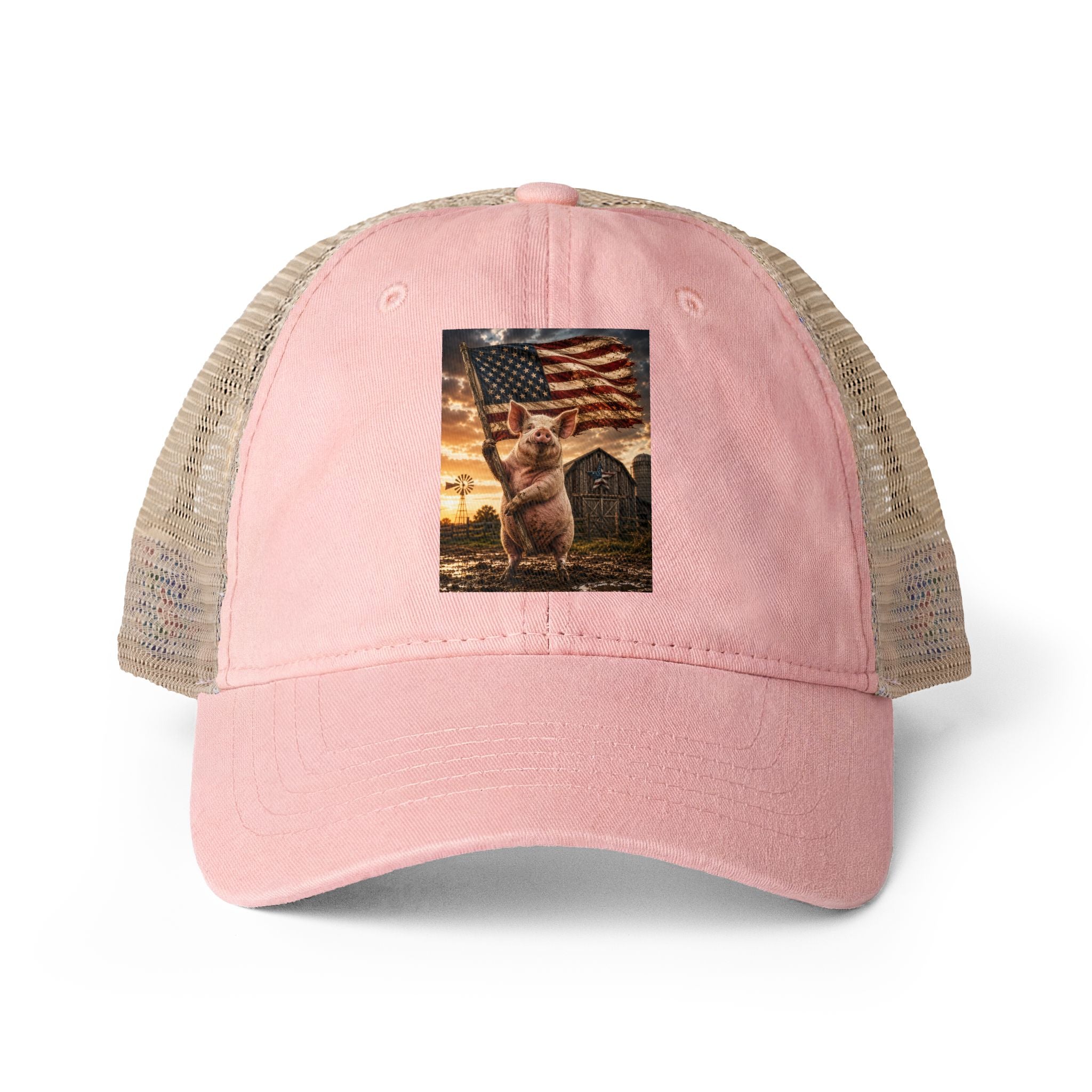 Women's Washed Mesh-Back Cap