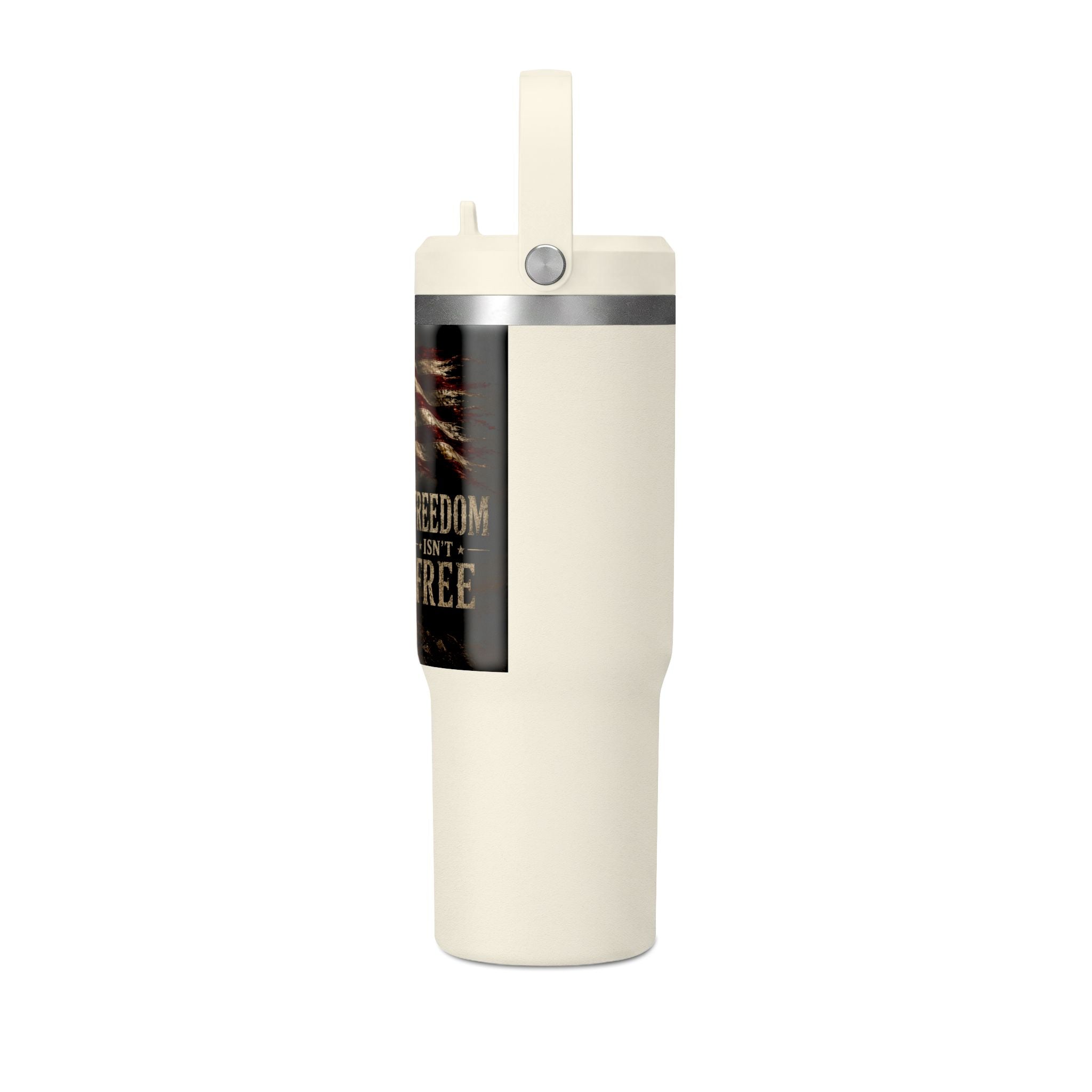 32oz Nomad Tumbler — Patriotic "Freedom Isn’t Free" Military Travel Tumbler