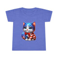 Toddler T-Shirt — Patriotic USA Flag Kitten Graphic
