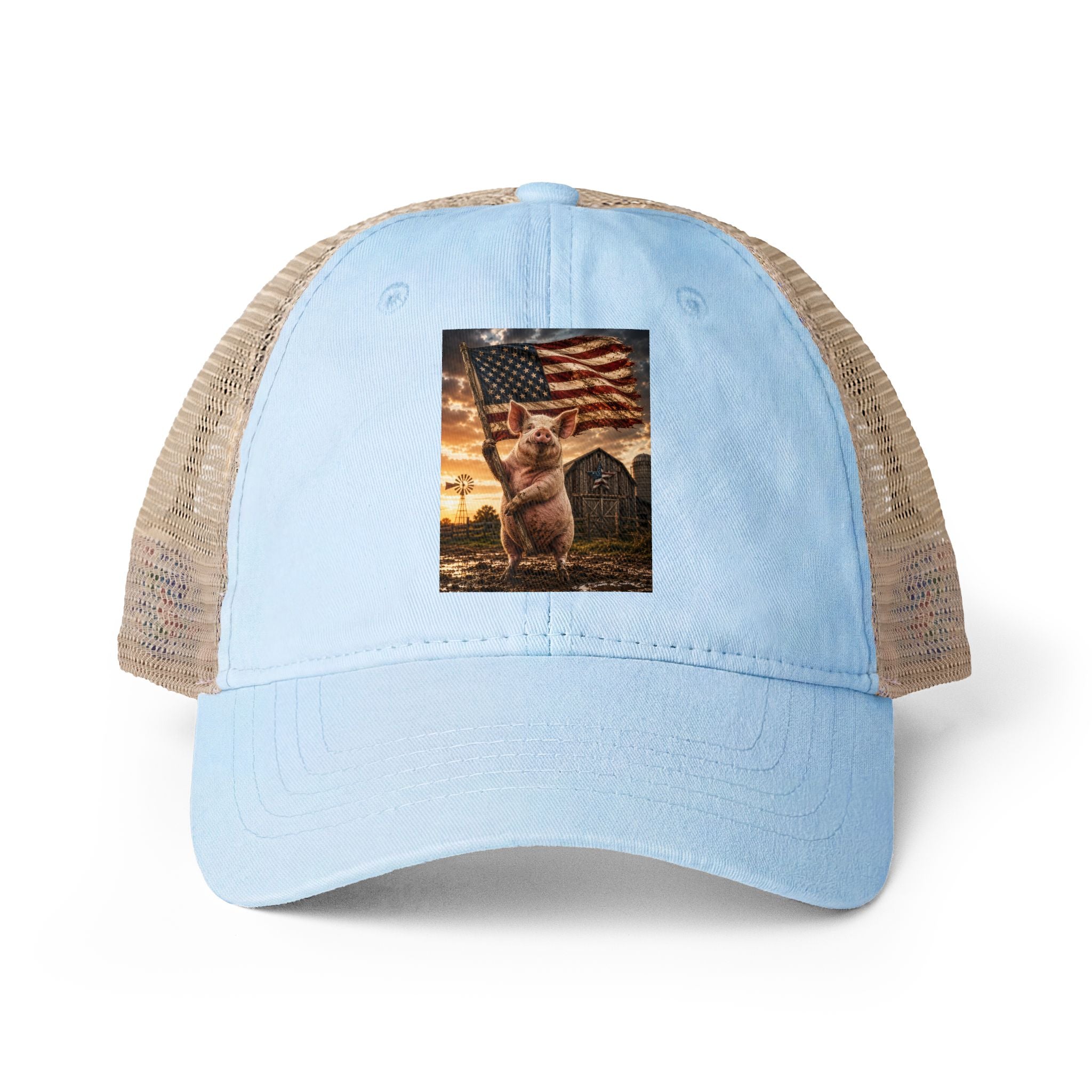 Women's Washed Mesh-Back Cap