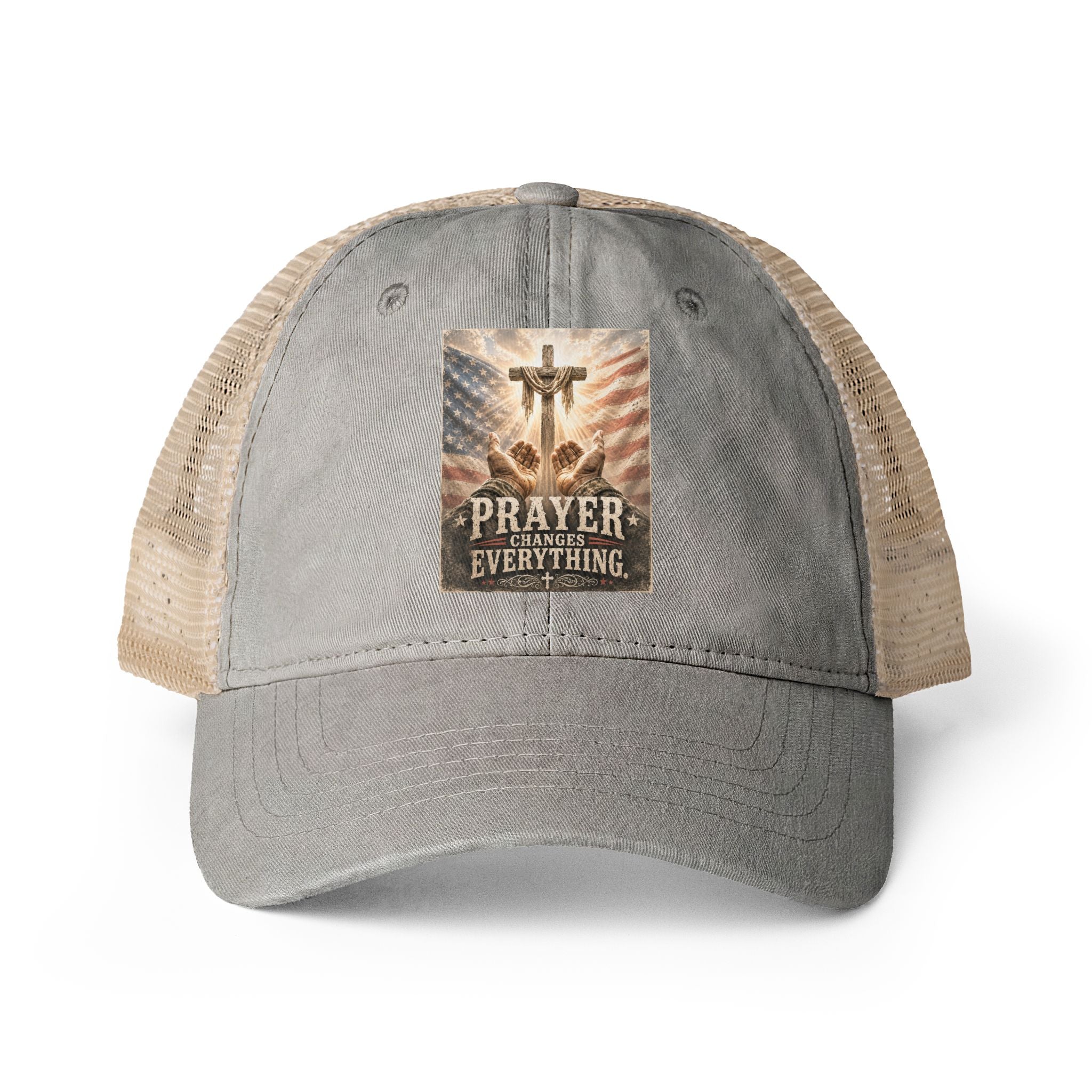 Women's Washed Mesh-Back Cap