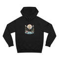 Christian Cross Floral Hoodie – Faith, Doves & Water Illustration
