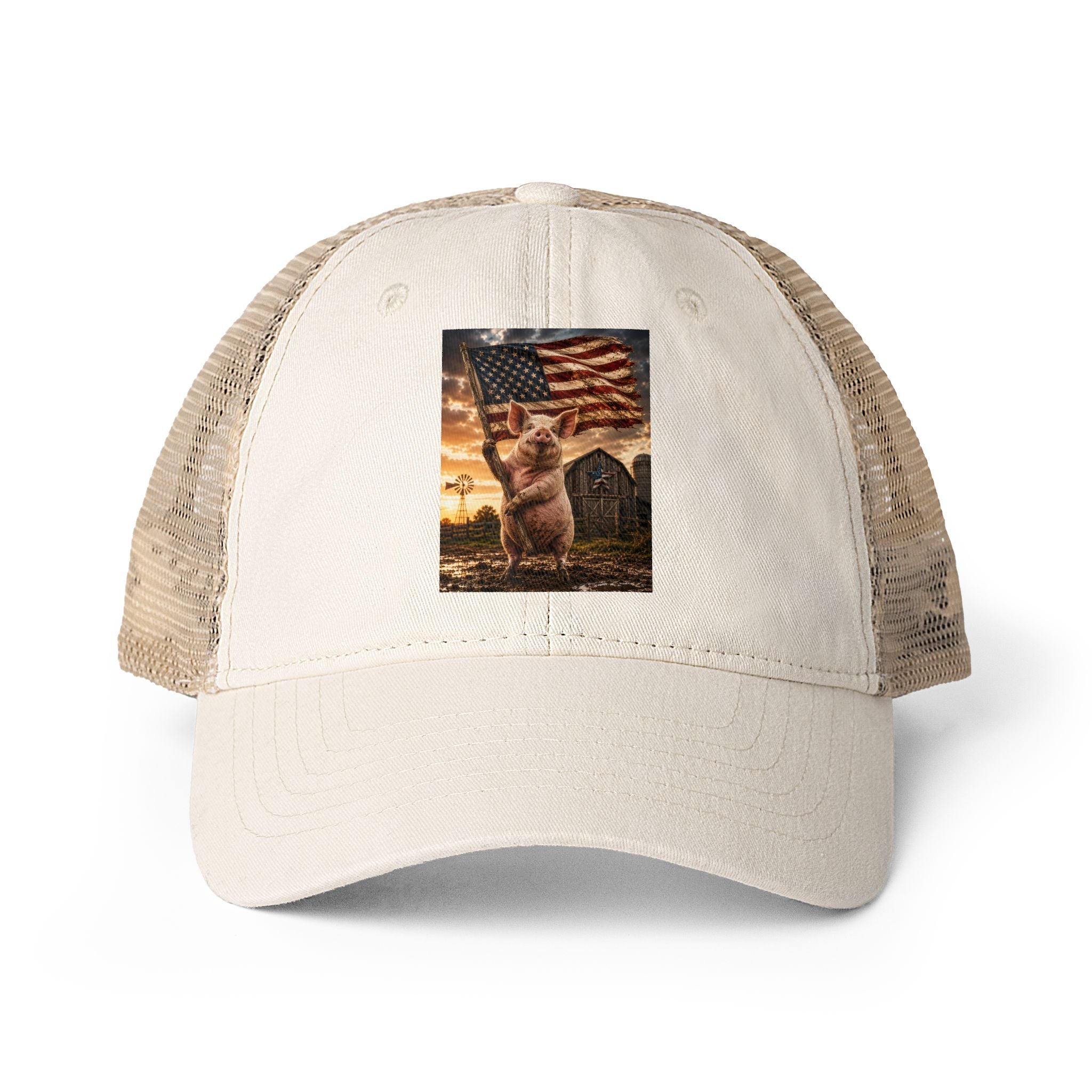 Women's Washed Mesh-Back Cap