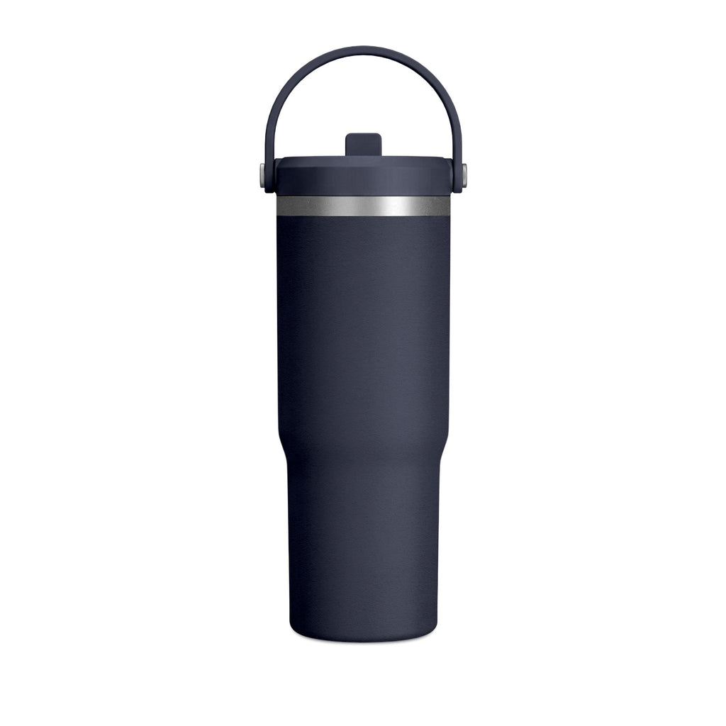 Patriotic Puppy 32oz Tumbler — American Flag Dog Travel Mug