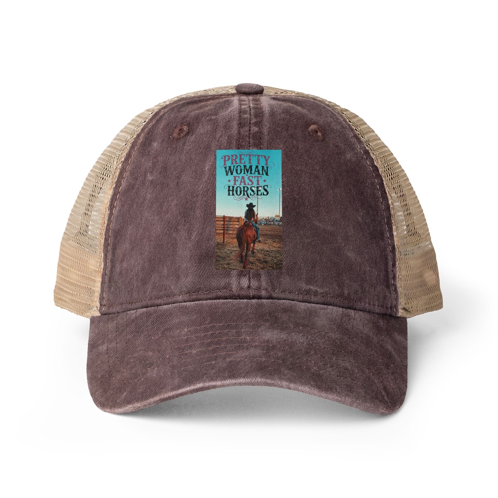 Women's Washed Mesh-Back Cap