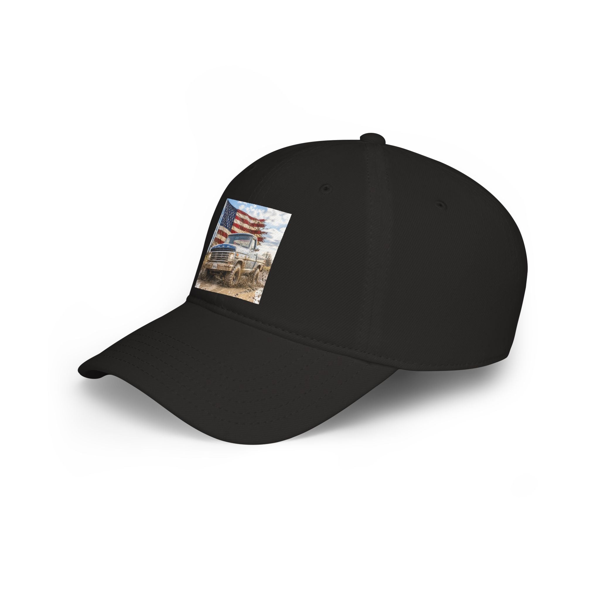Patriotic Truck Baseball Cap — American Flag Off-Road Vintage Hat