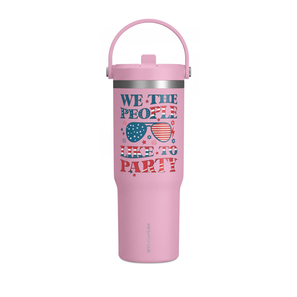 32oz Nomad Tumbler — "We the People Like to Party" Patriotic Insulated Travel Mug