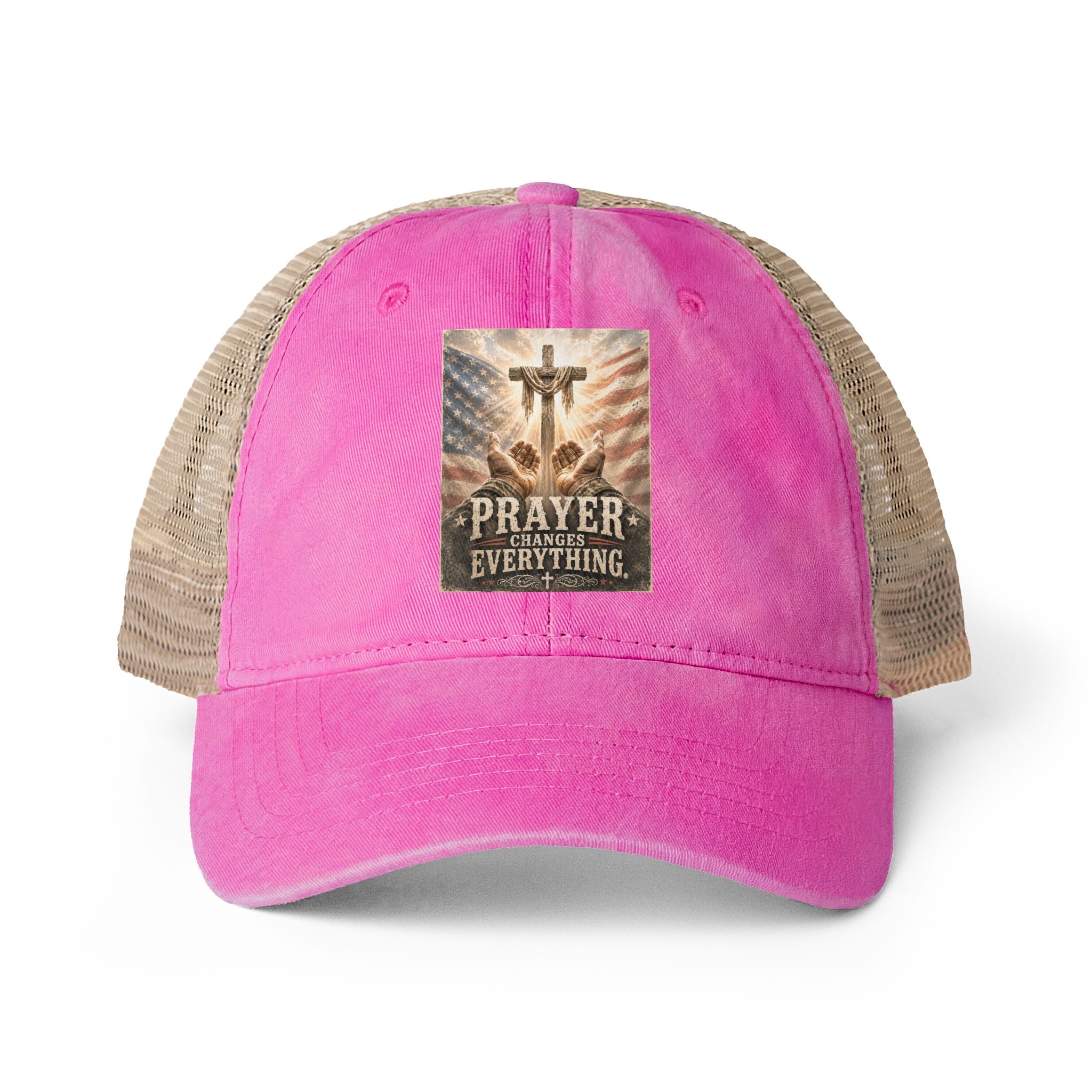 Women's Washed Mesh-Back Cap