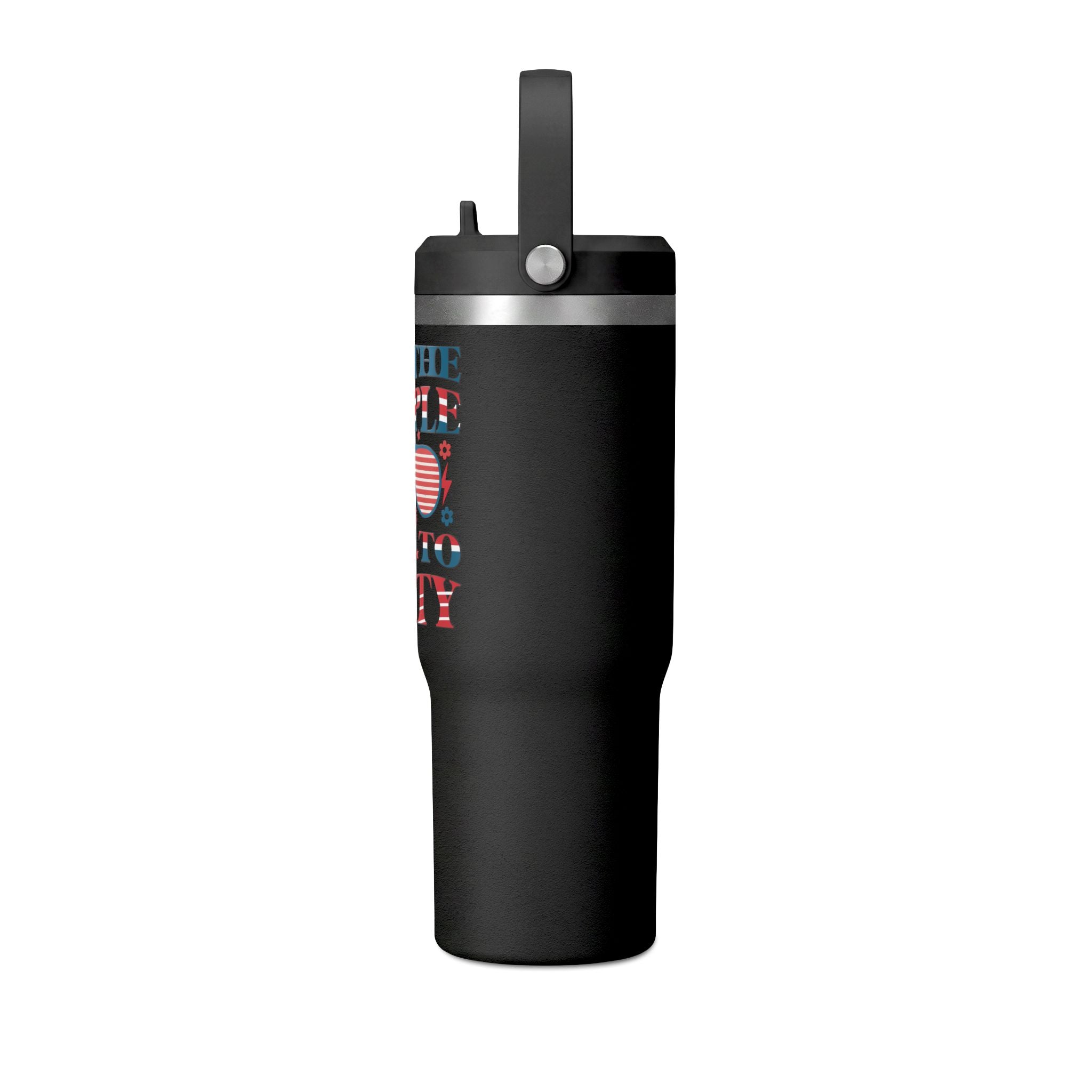 32oz Nomad Tumbler — "We the People Like to Party" Patriotic Insulated Travel Mug