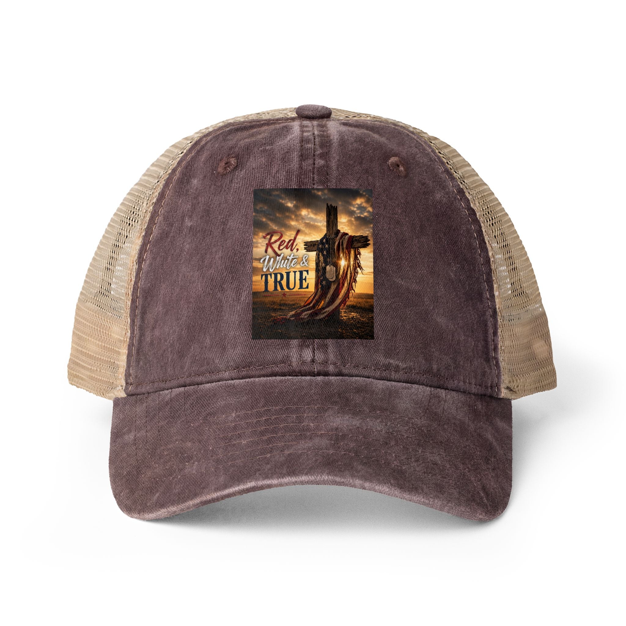 Women's Washed Mesh-Back Cap