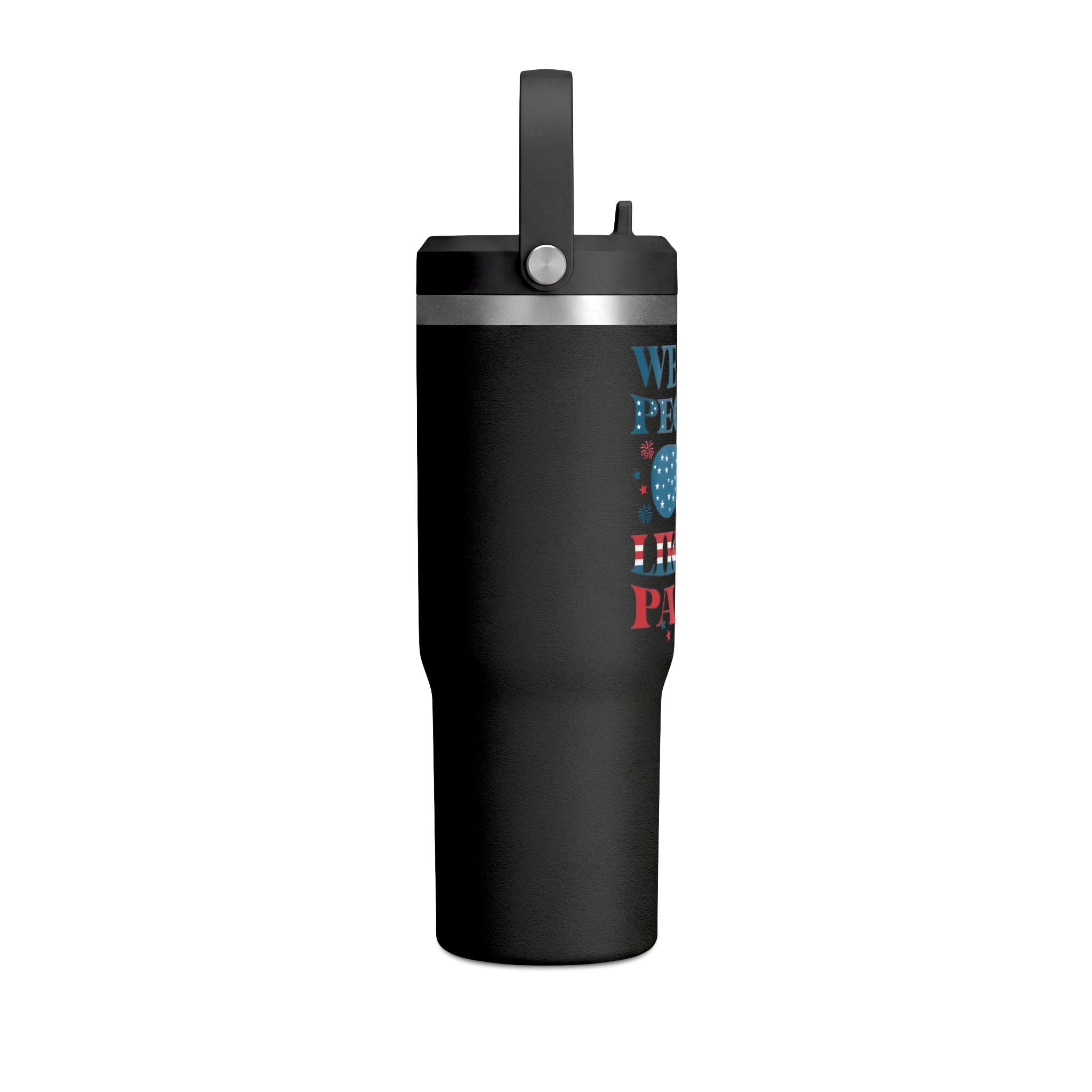 32oz Nomad Tumbler — "We the People Like to Party" Patriotic Insulated Travel Mug