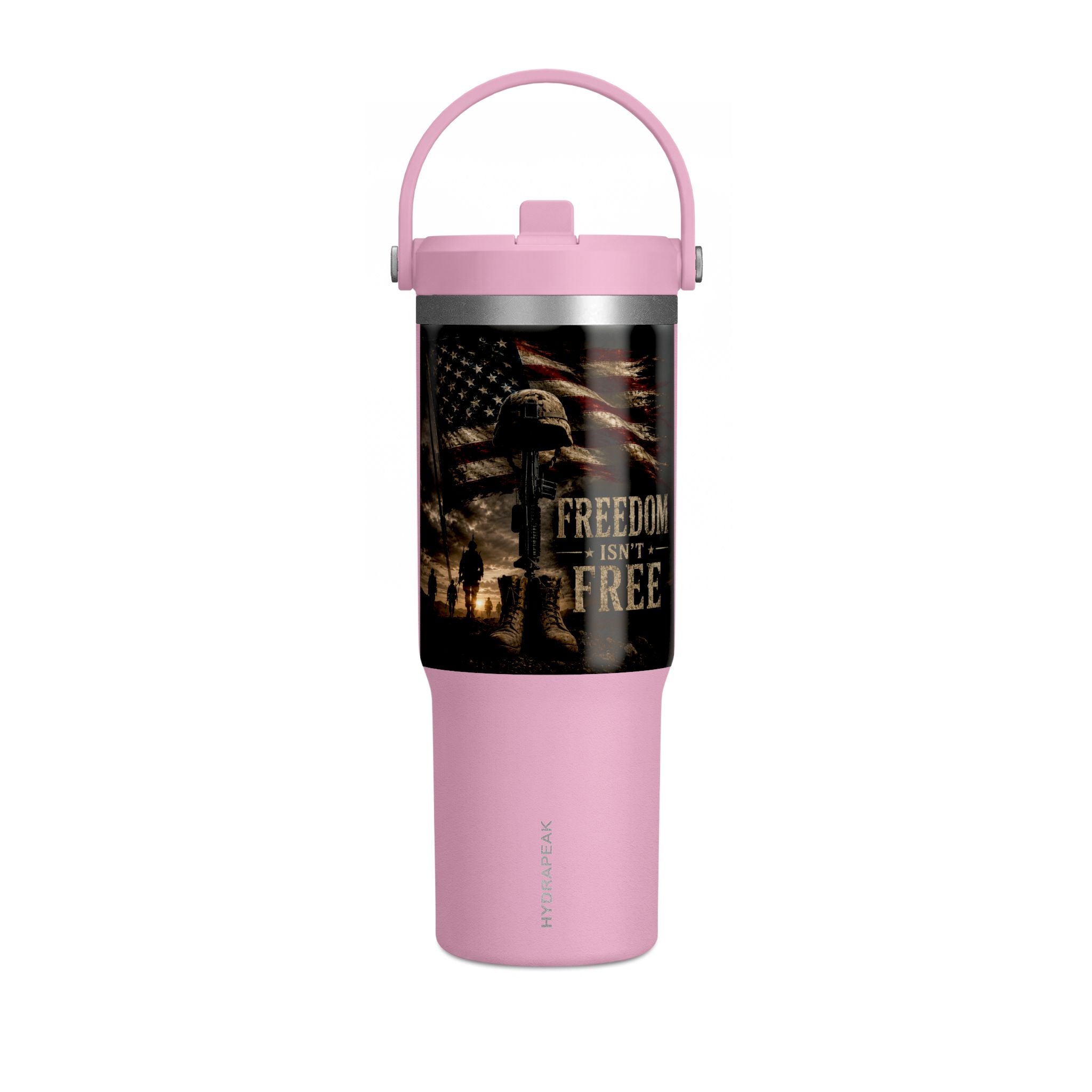 32oz Nomad Tumbler — Patriotic "Freedom Isn’t Free" Military Travel Tumbler