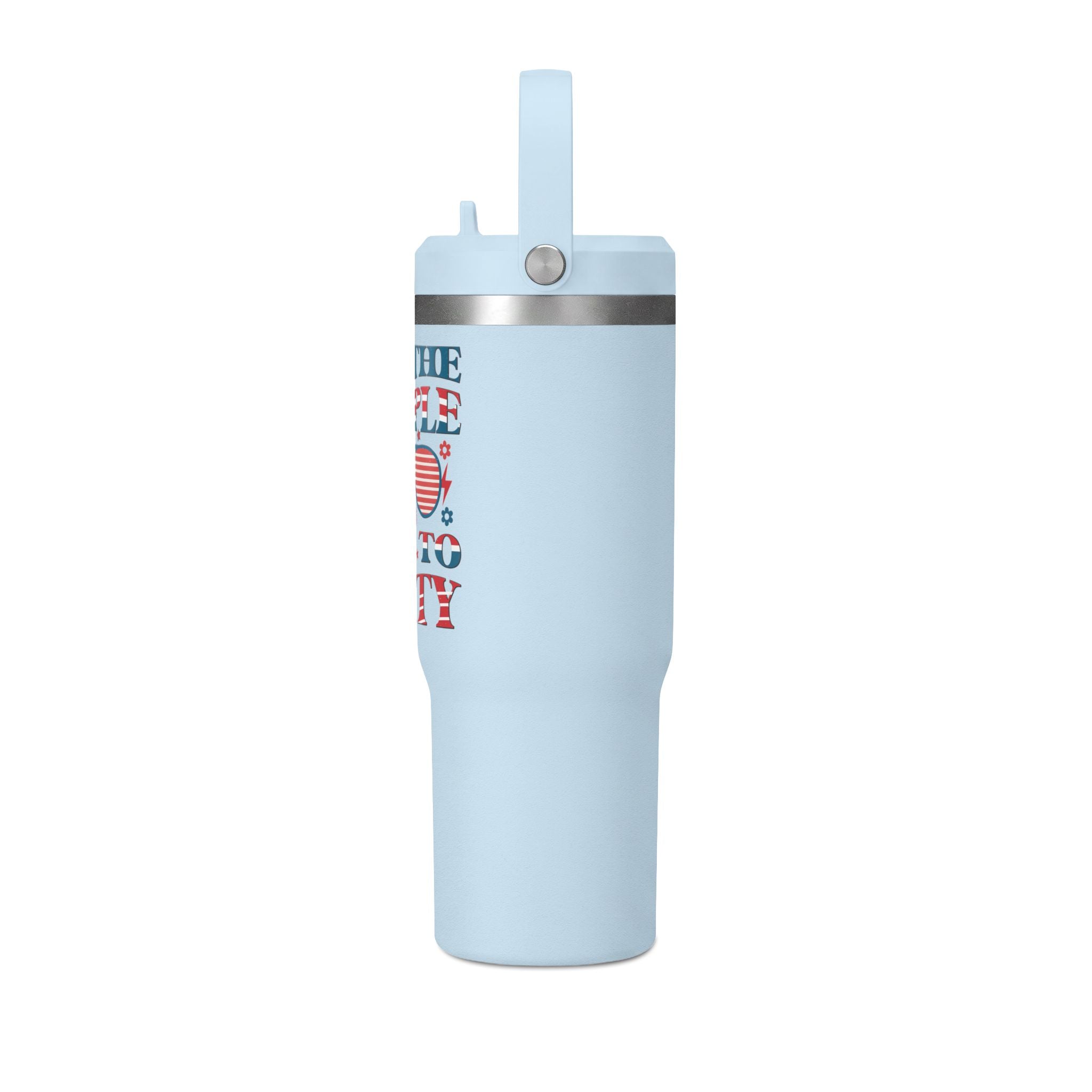 32oz Nomad Tumbler — "We the People Like to Party" Patriotic Insulated Travel Mug