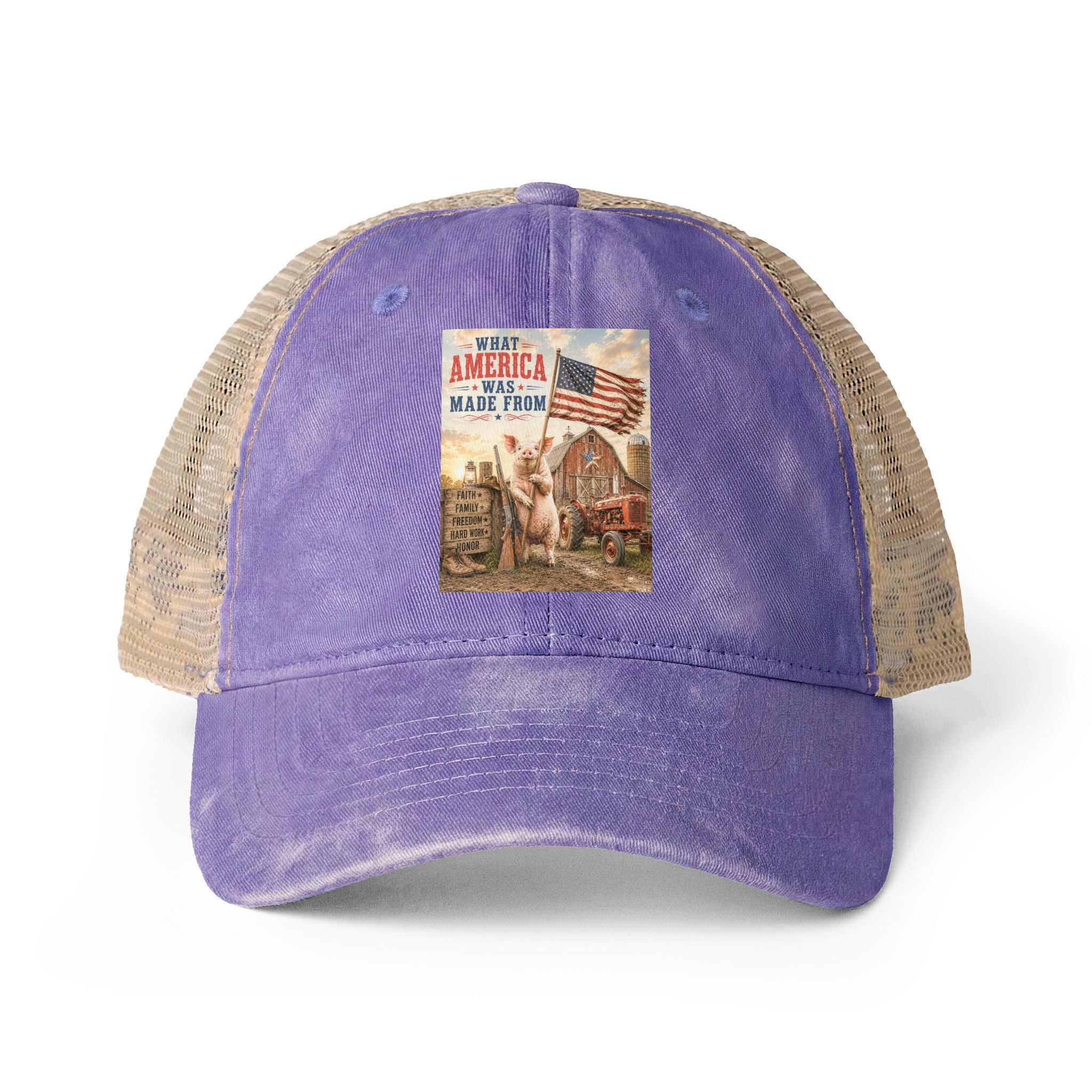 Women's Washed Mesh-Back Cap