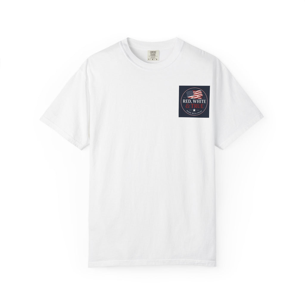 American Eagle Cross T-Shirt — Patriotic Red White & Brave Graphic Tee