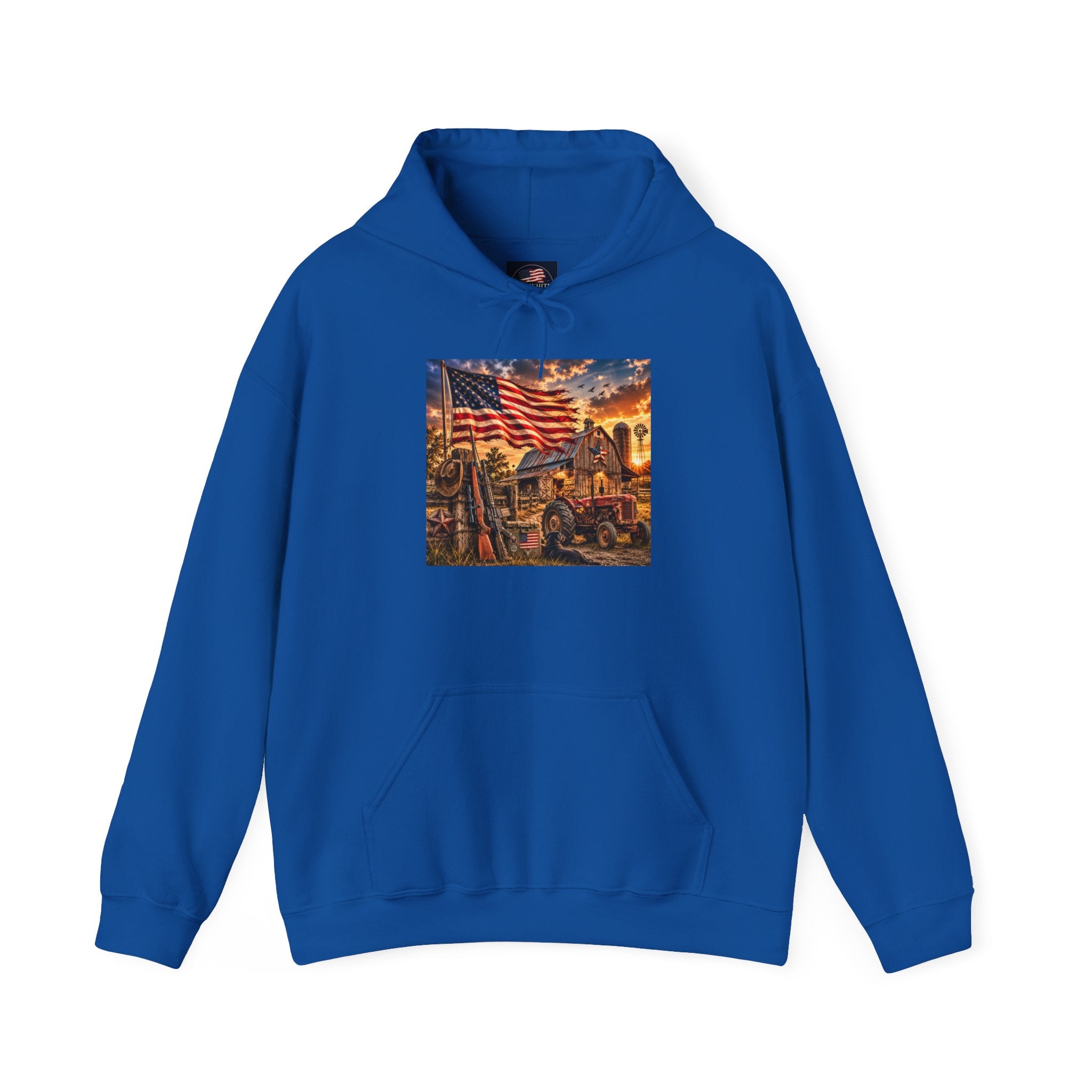 Patriotic Memorial Hoodie – American Flag Firefighter Tribute Sweatshirt