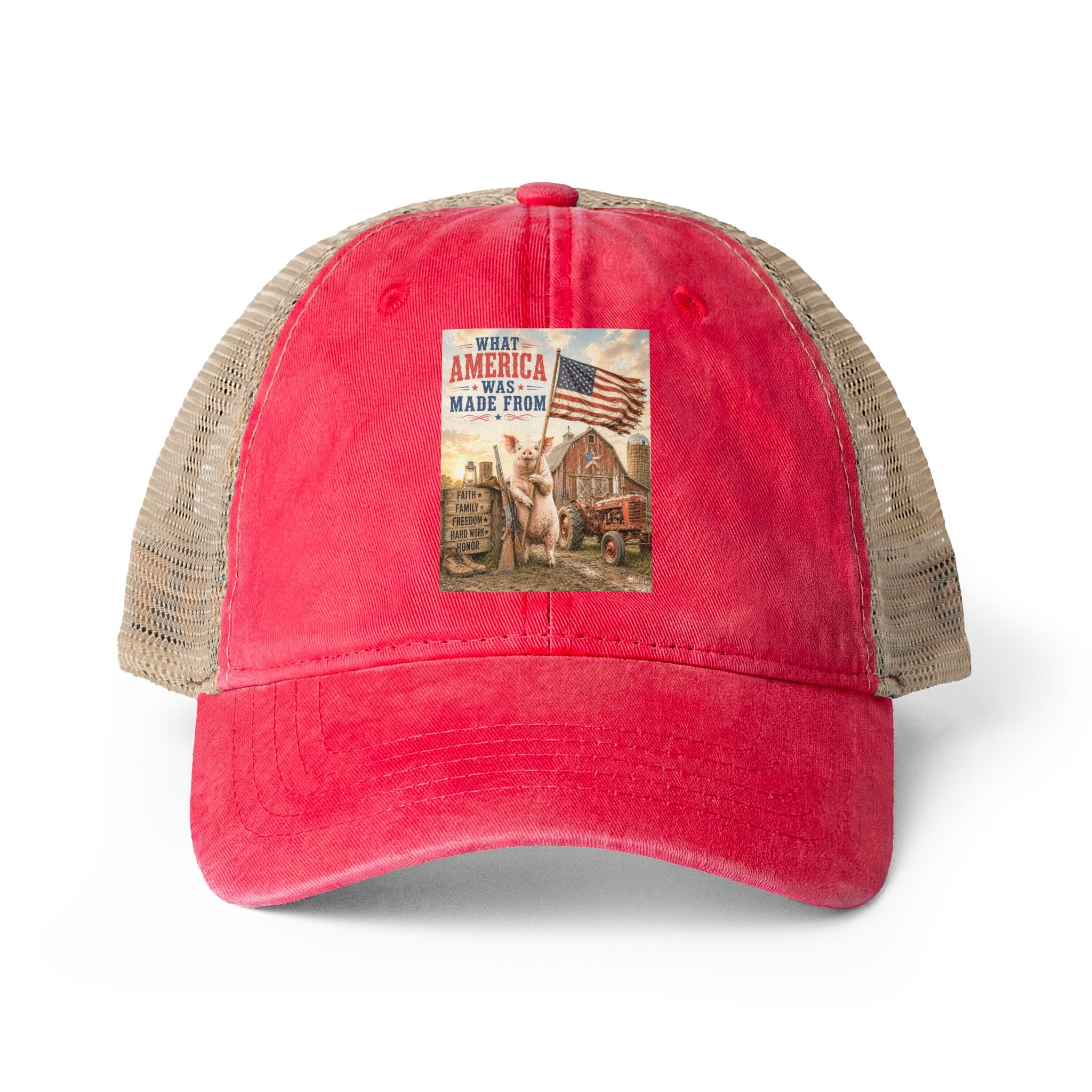 Women's Washed Mesh-Back Cap