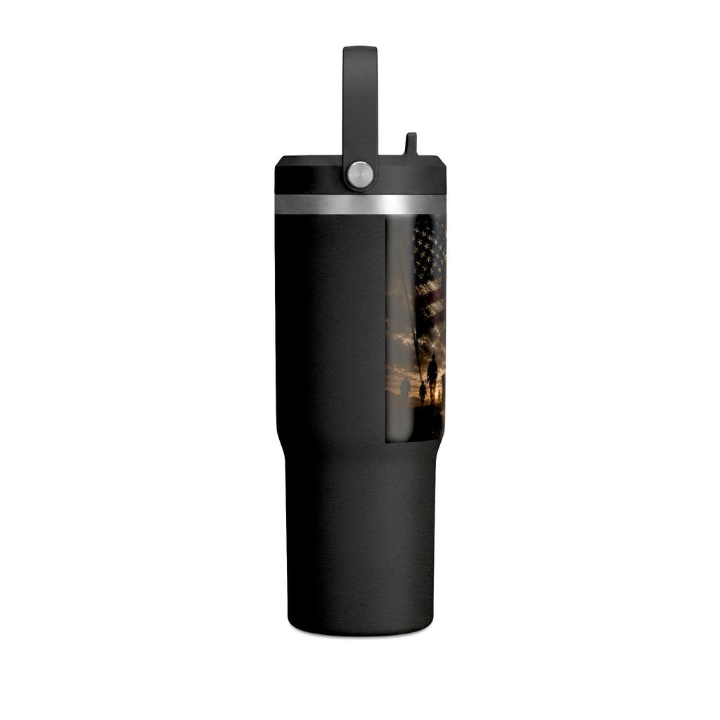 32oz Nomad Tumbler — Patriotic "Freedom Isn’t Free" Military Travel Tumbler
