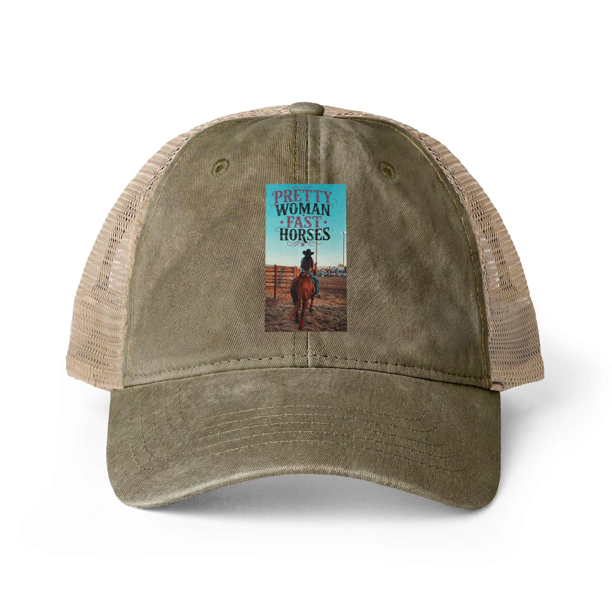Women's Washed Mesh-Back Cap