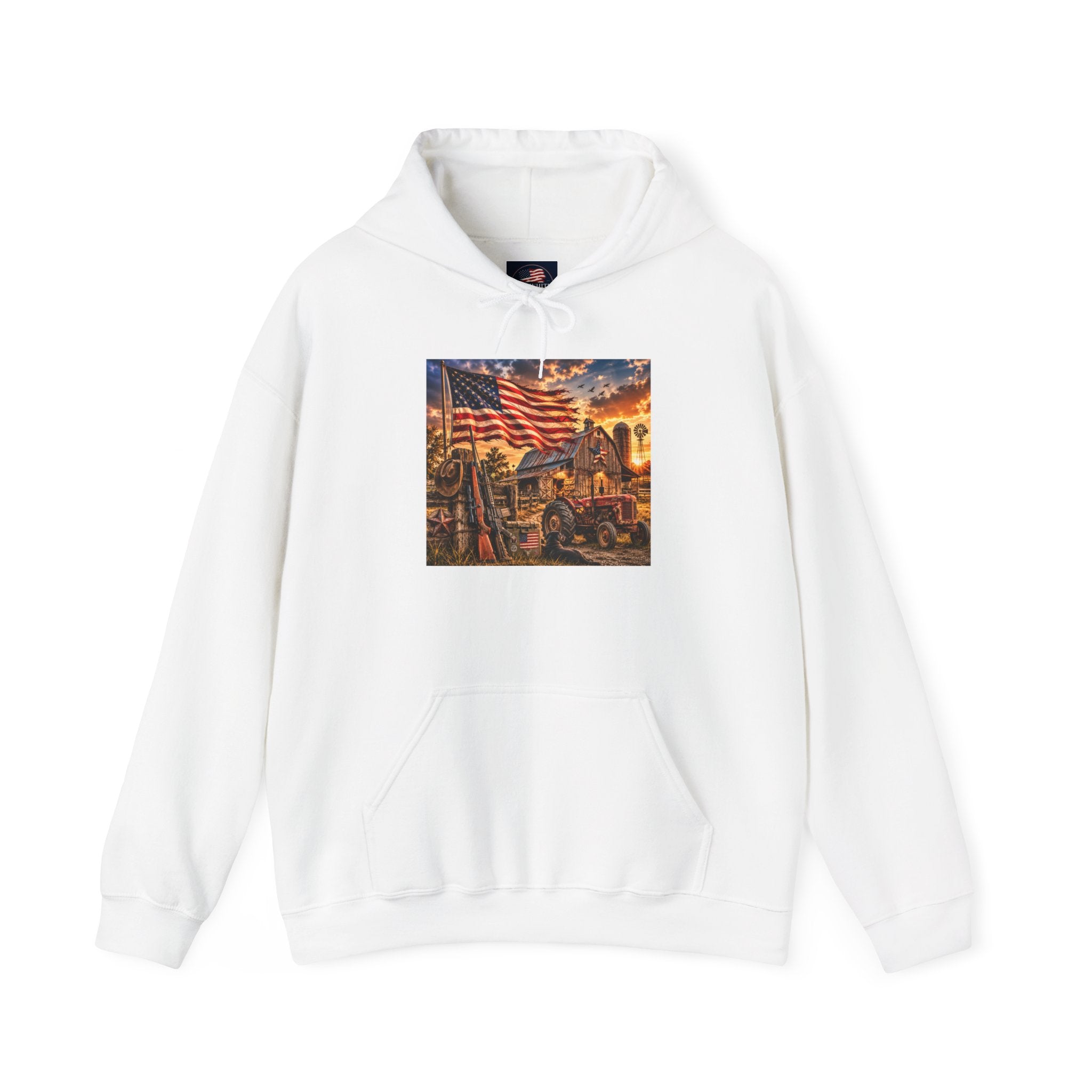 Patriotic Memorial Hoodie – American Flag Firefighter Tribute Sweatshirt