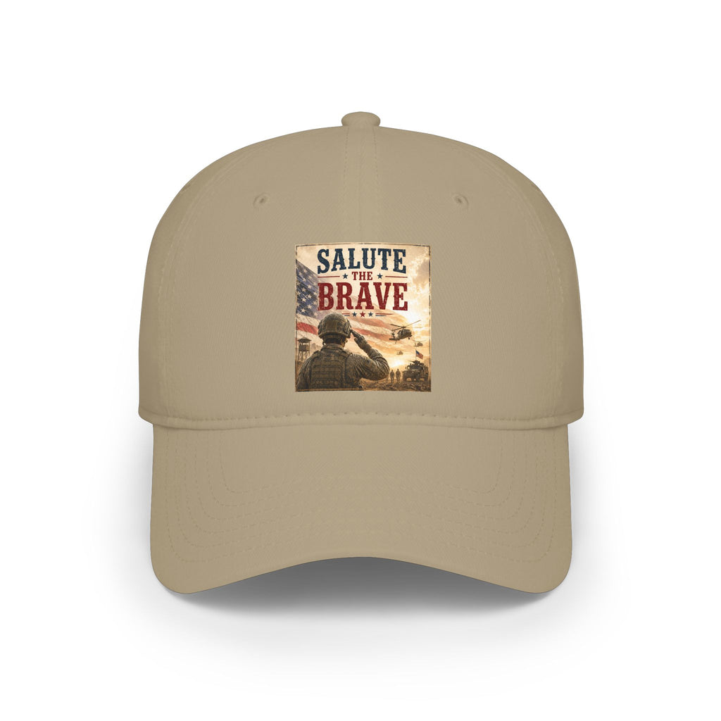 Salute the Brave Cap - Patriotic Military Tribute Baseball Hat