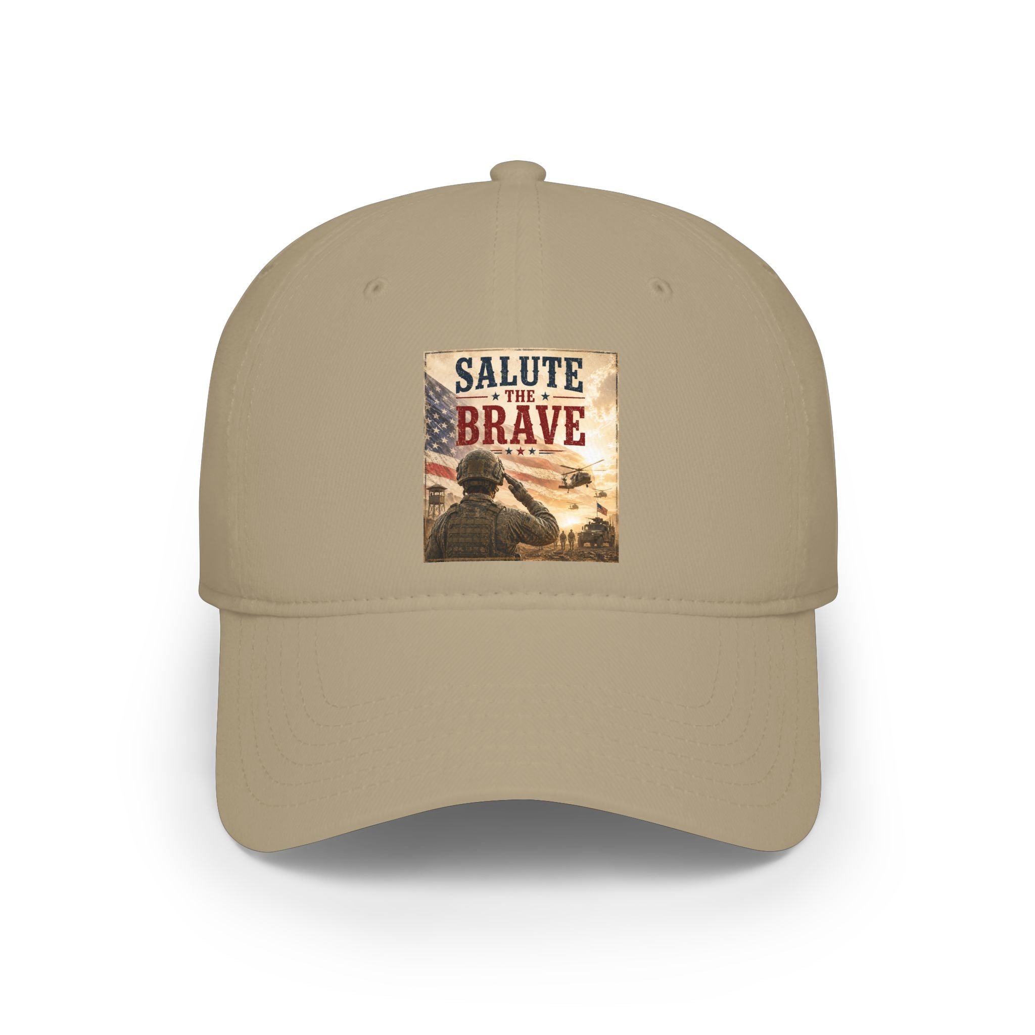 Salute the Brave Cap - Patriotic Military Tribute Baseball Hat