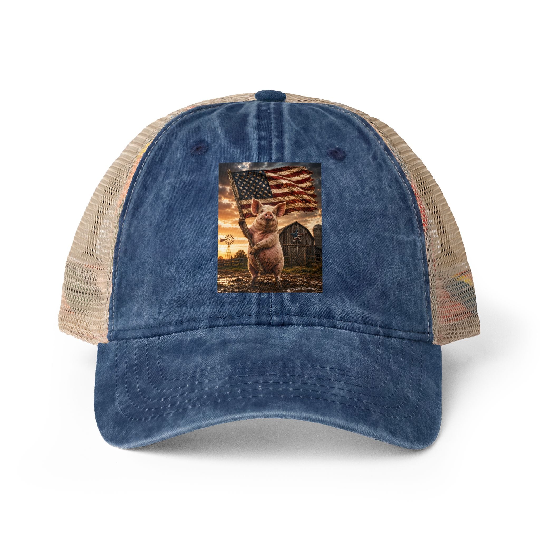 Women's Washed Mesh-Back Cap
