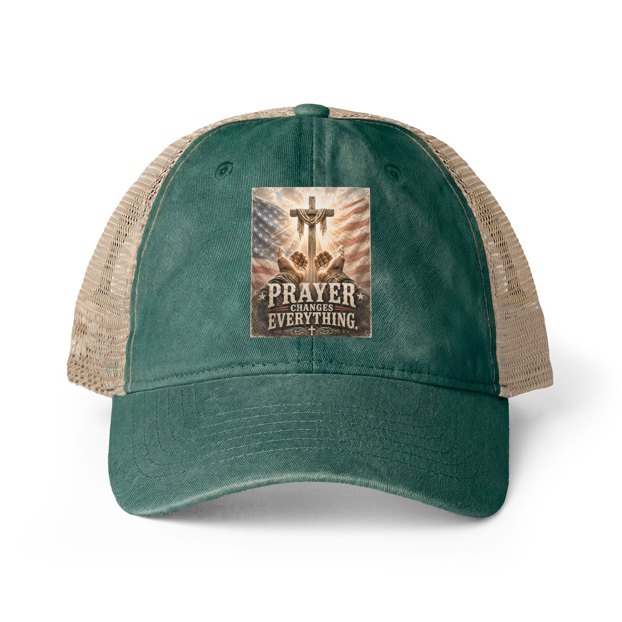 Women's Washed Mesh-Back Cap