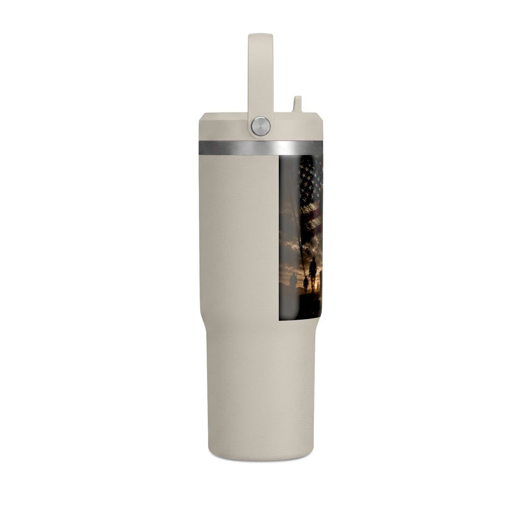 32oz Nomad Tumbler — Patriotic "Freedom Isn’t Free" Military Travel Tumbler