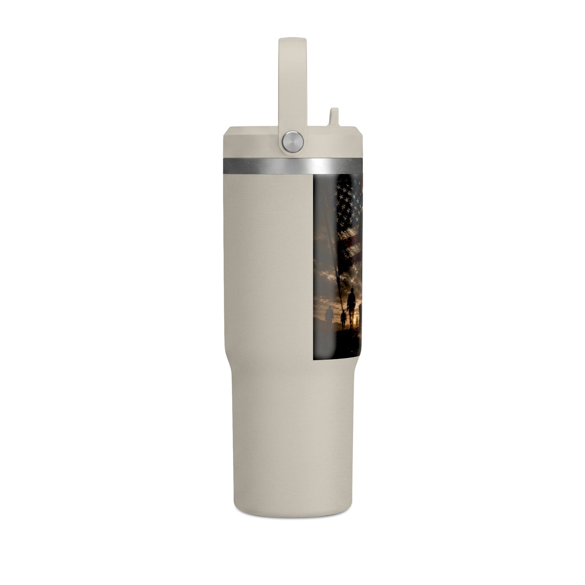 32oz Nomad Tumbler — Patriotic "Freedom Isn’t Free" Military Travel Tumbler