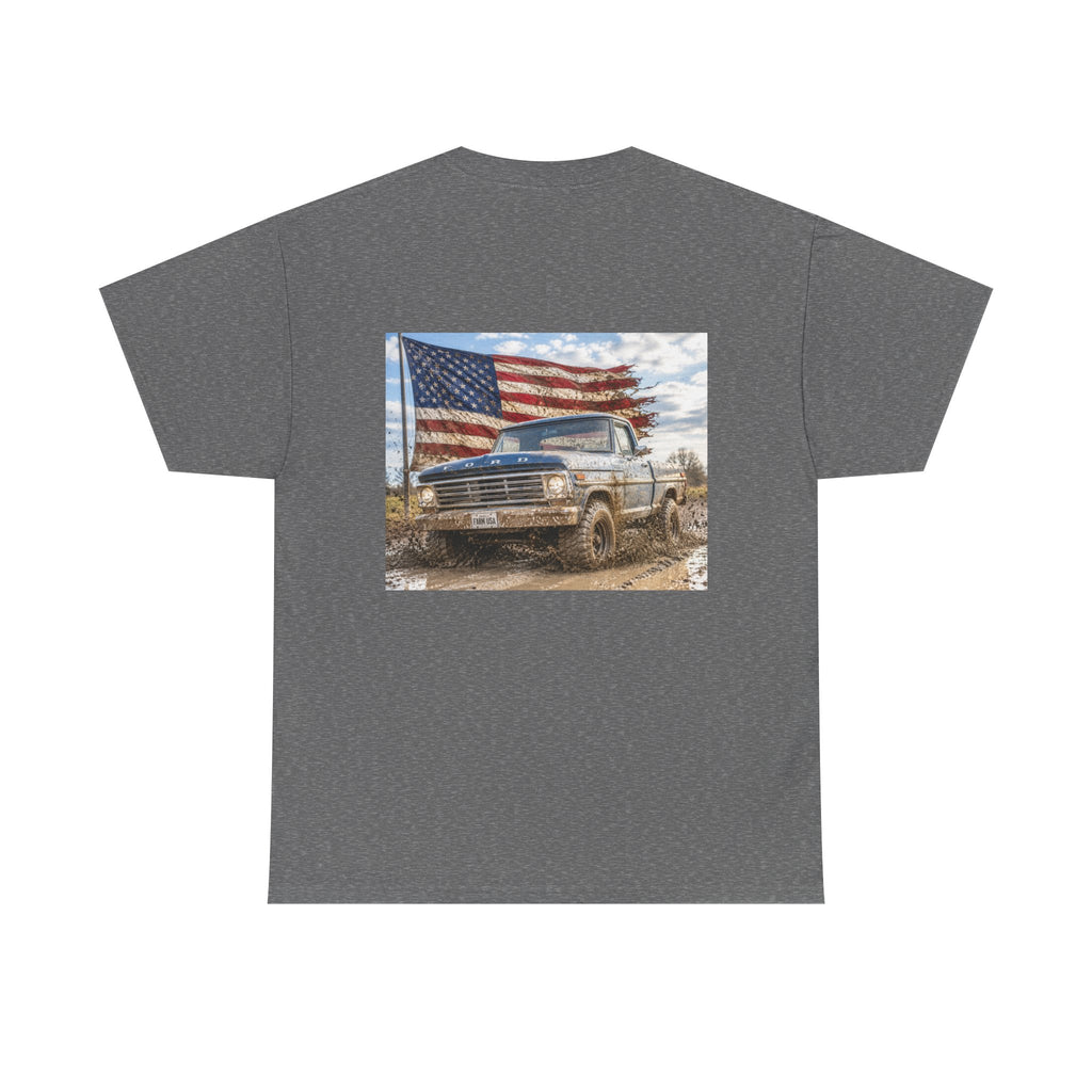 Patriotic Truck T-Shirt — American Flag Off-Road Graphic Tee