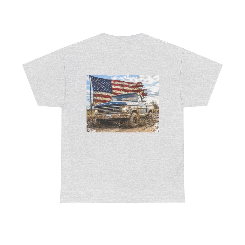 Patriotic Truck T-Shirt — American Flag Off-Road Graphic Tee