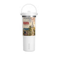 32oz Inspirational Tumbler - "Pray Hard. Stand Strong." Patriotic Travel Cup