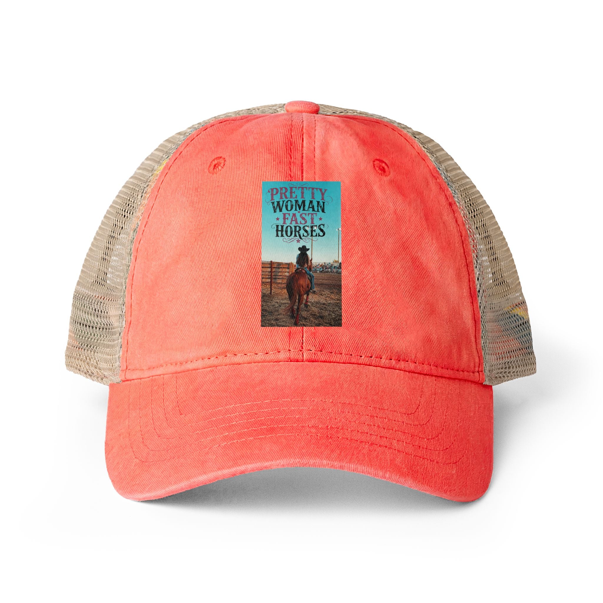 Women's Washed Mesh-Back Cap