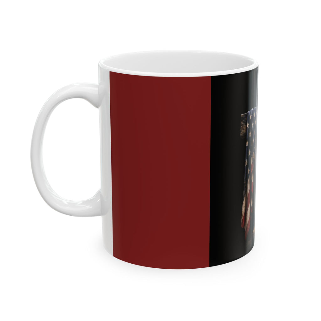 Veteran Memorial Mug — American Flag Battlefield Cross Coffee Cup (11oz/15oz)