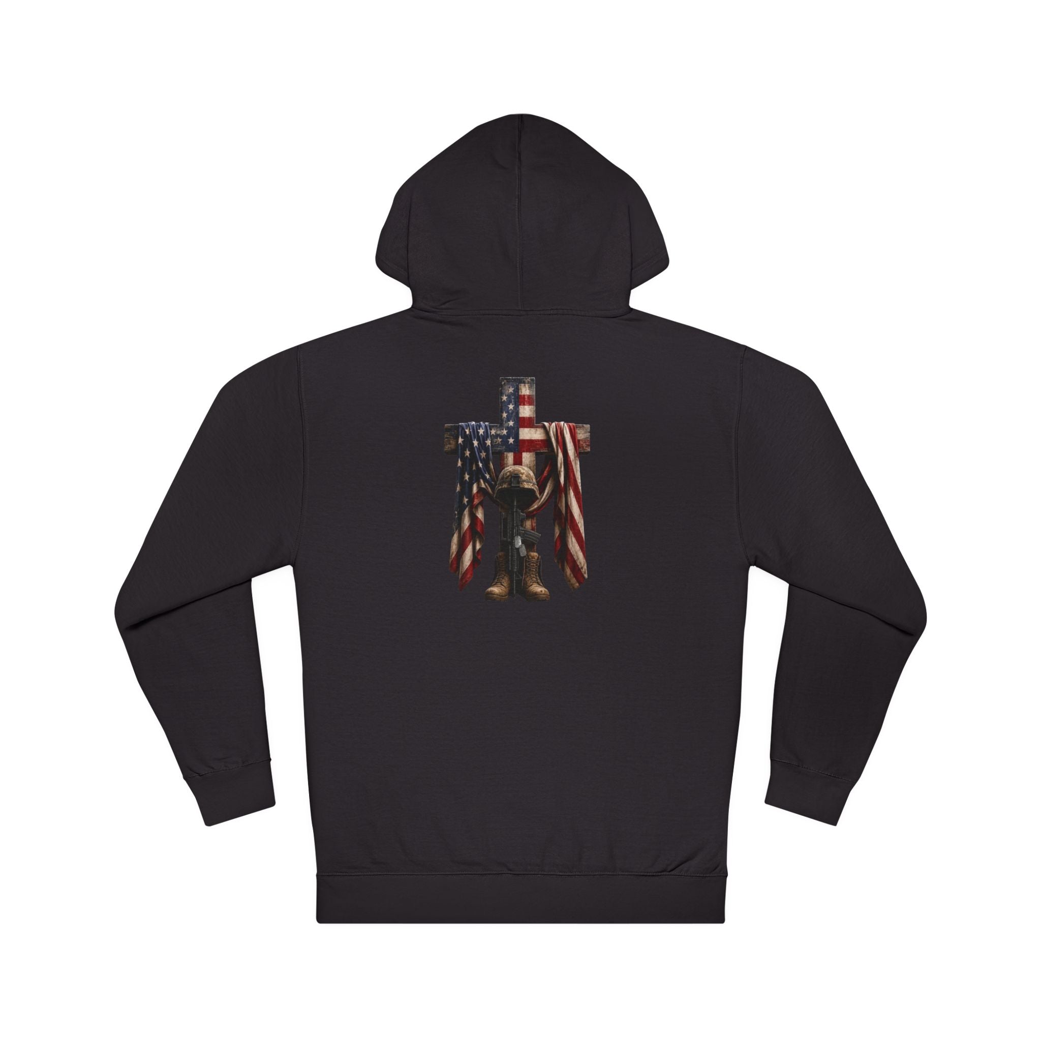 Patriotic Cross & Soldier Hoodie
