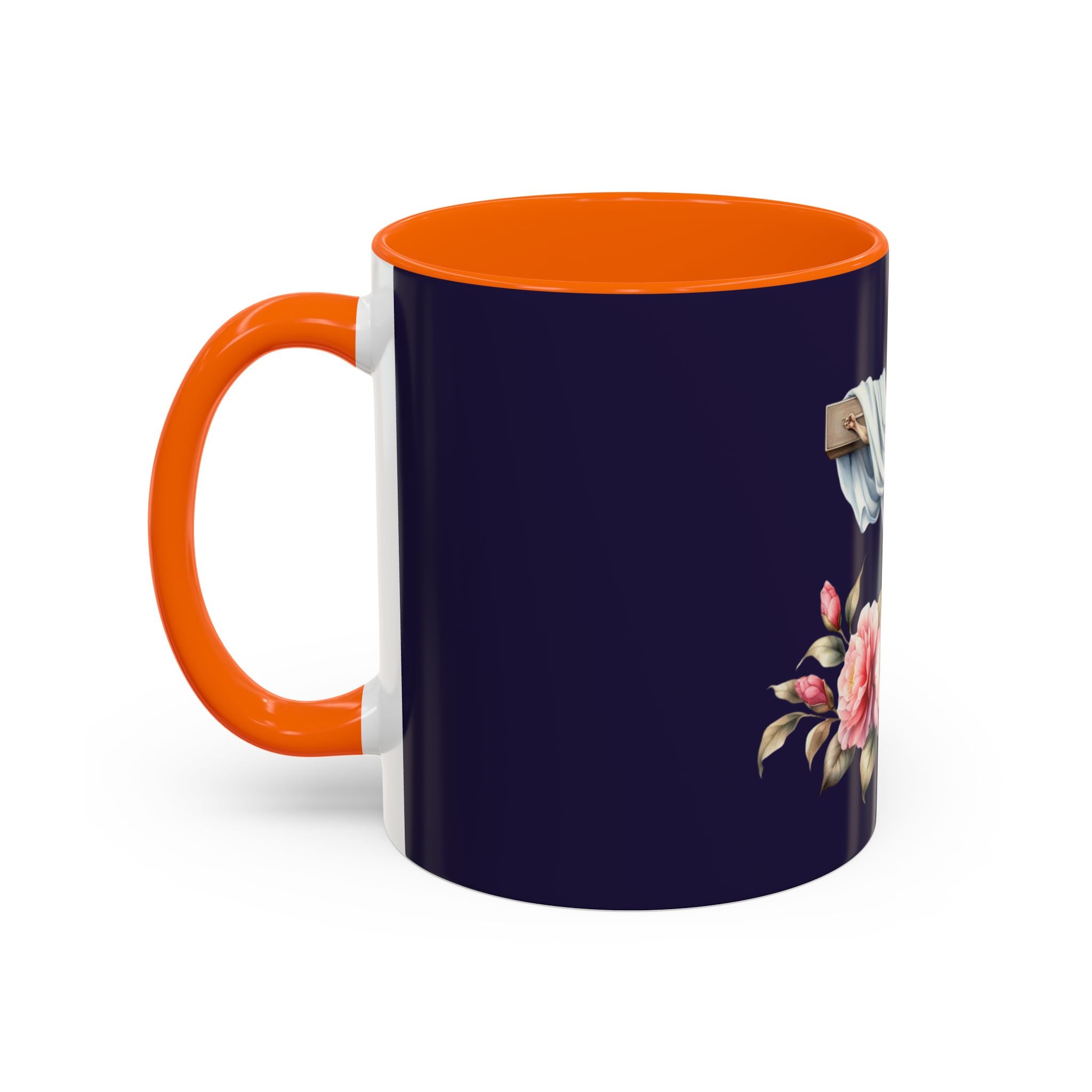 Easter Cross Coffee Mug — Floral Crucifix Accent Mug (11/15 oz)