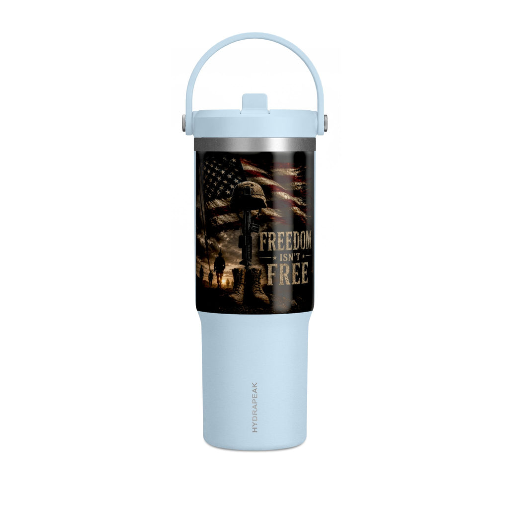 32oz Nomad Tumbler — Patriotic "Freedom Isn’t Free" Military Travel Tumbler