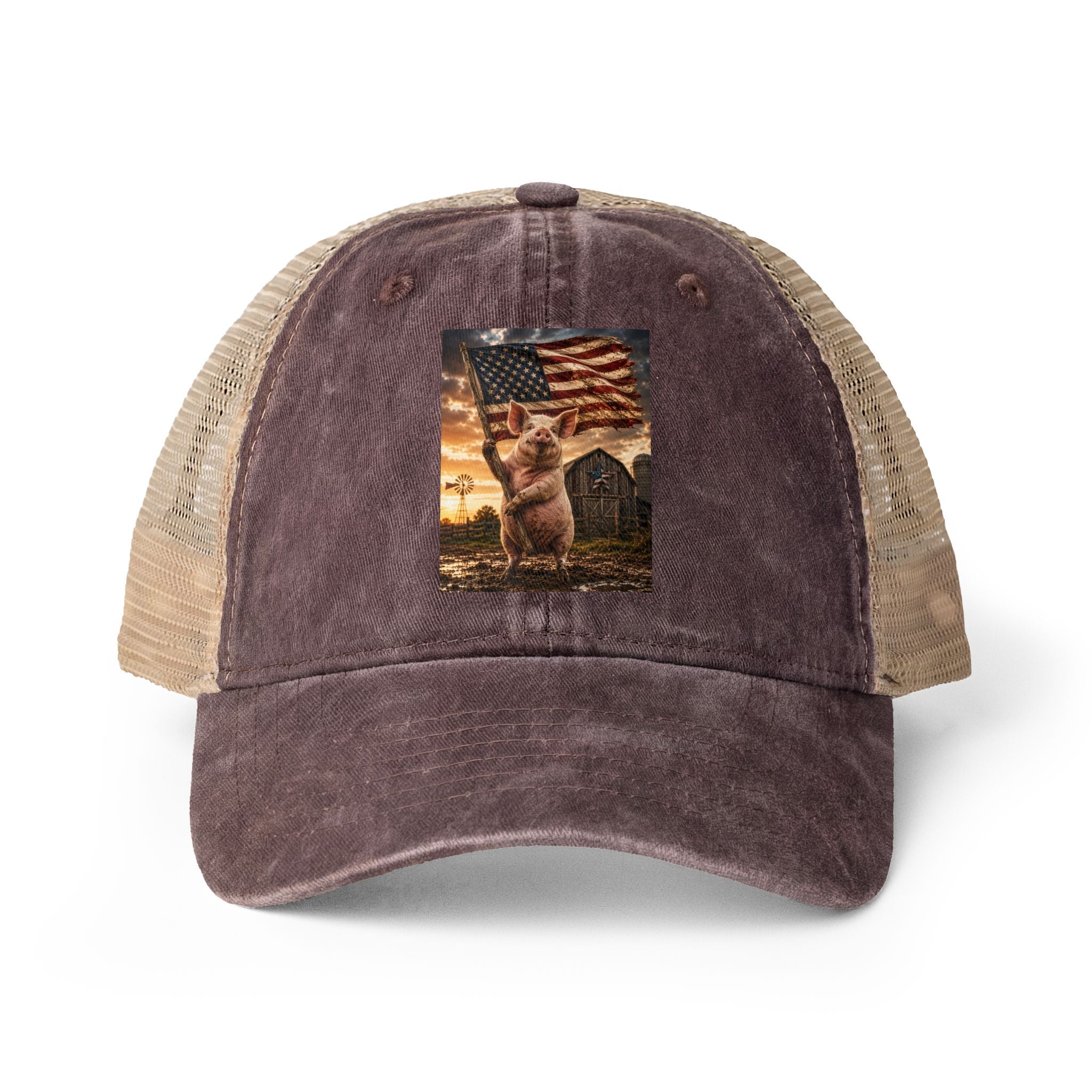 Women's Washed Mesh-Back Cap
