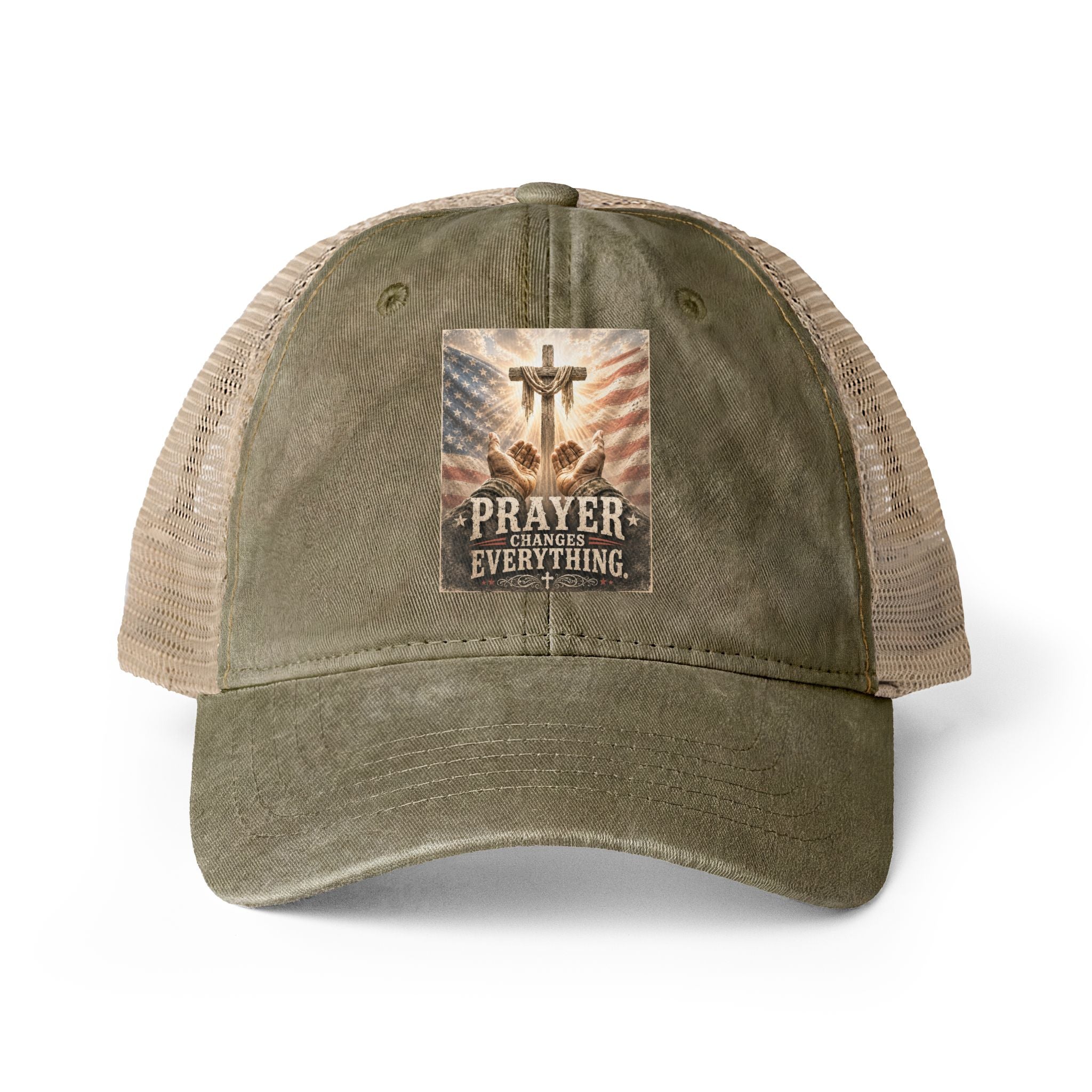 Women's Washed Mesh-Back Cap