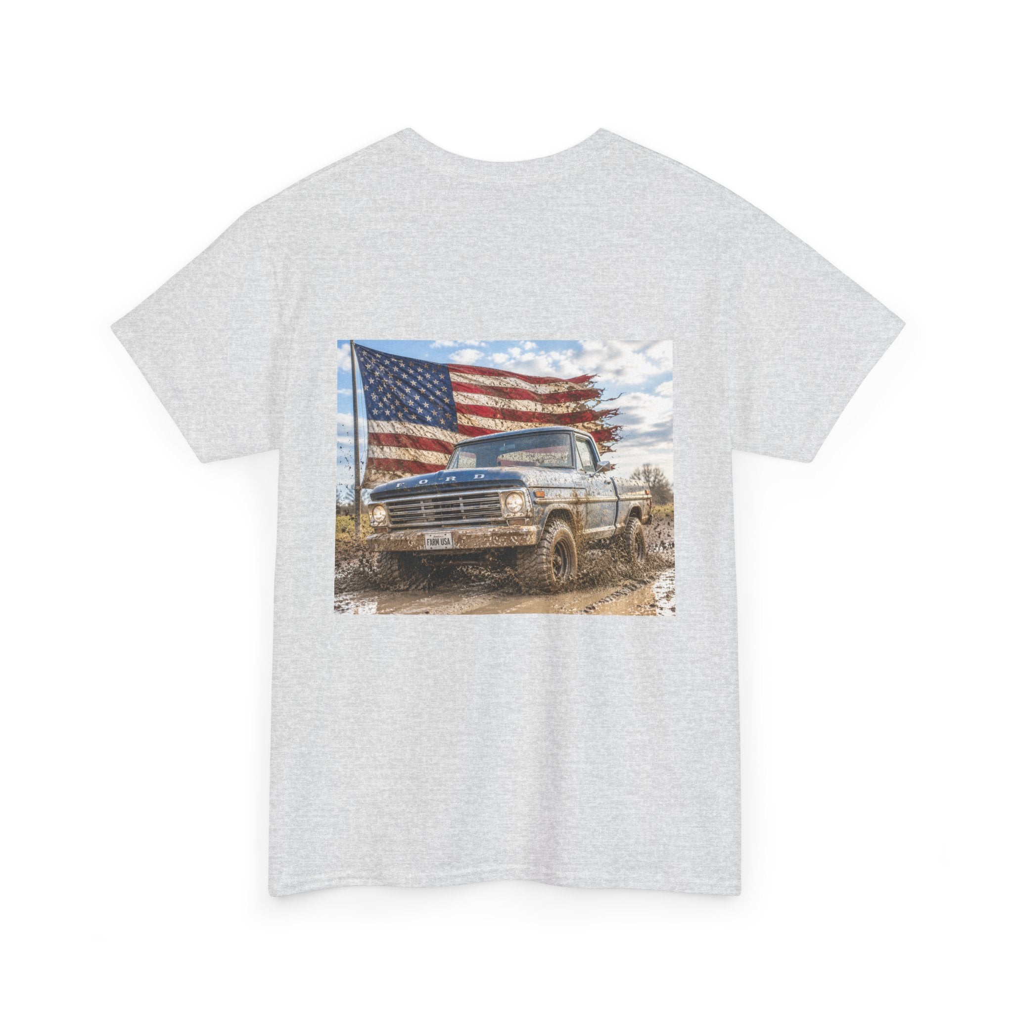 Patriotic Truck T-Shirt — American Flag Off-Road Graphic Tee