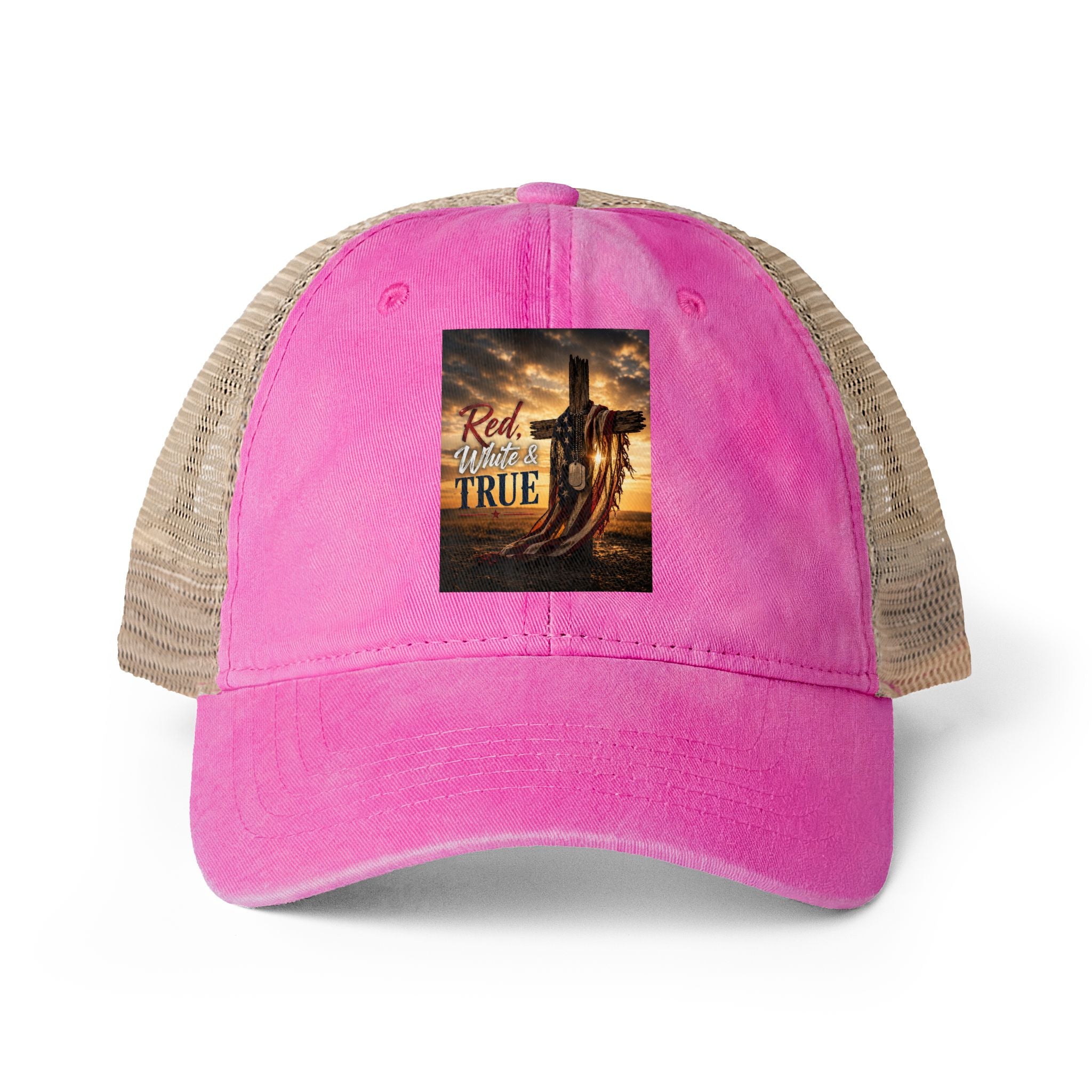 Women's Washed Mesh-Back Cap