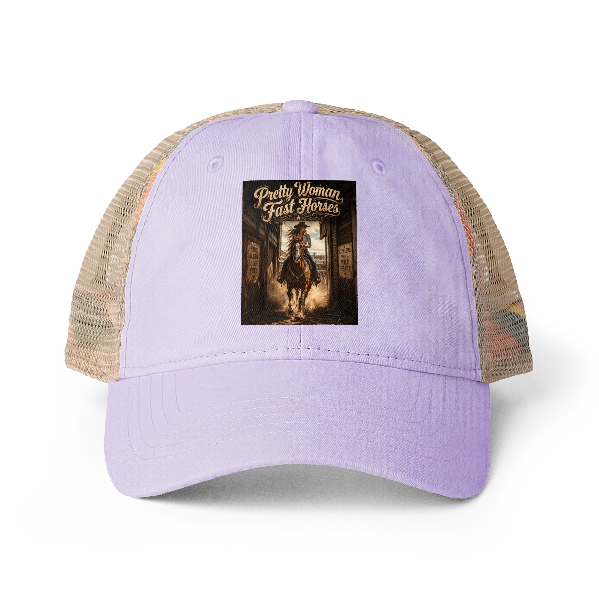 Women's Washed Mesh-Back Cap