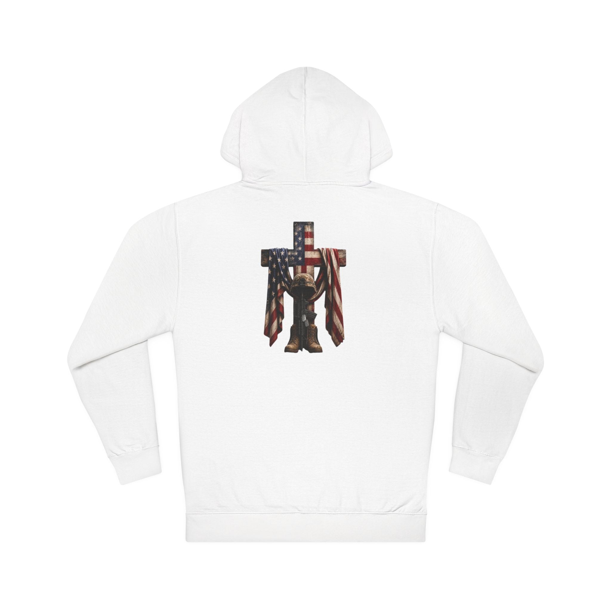 Patriotic Cross & Soldier Hoodie