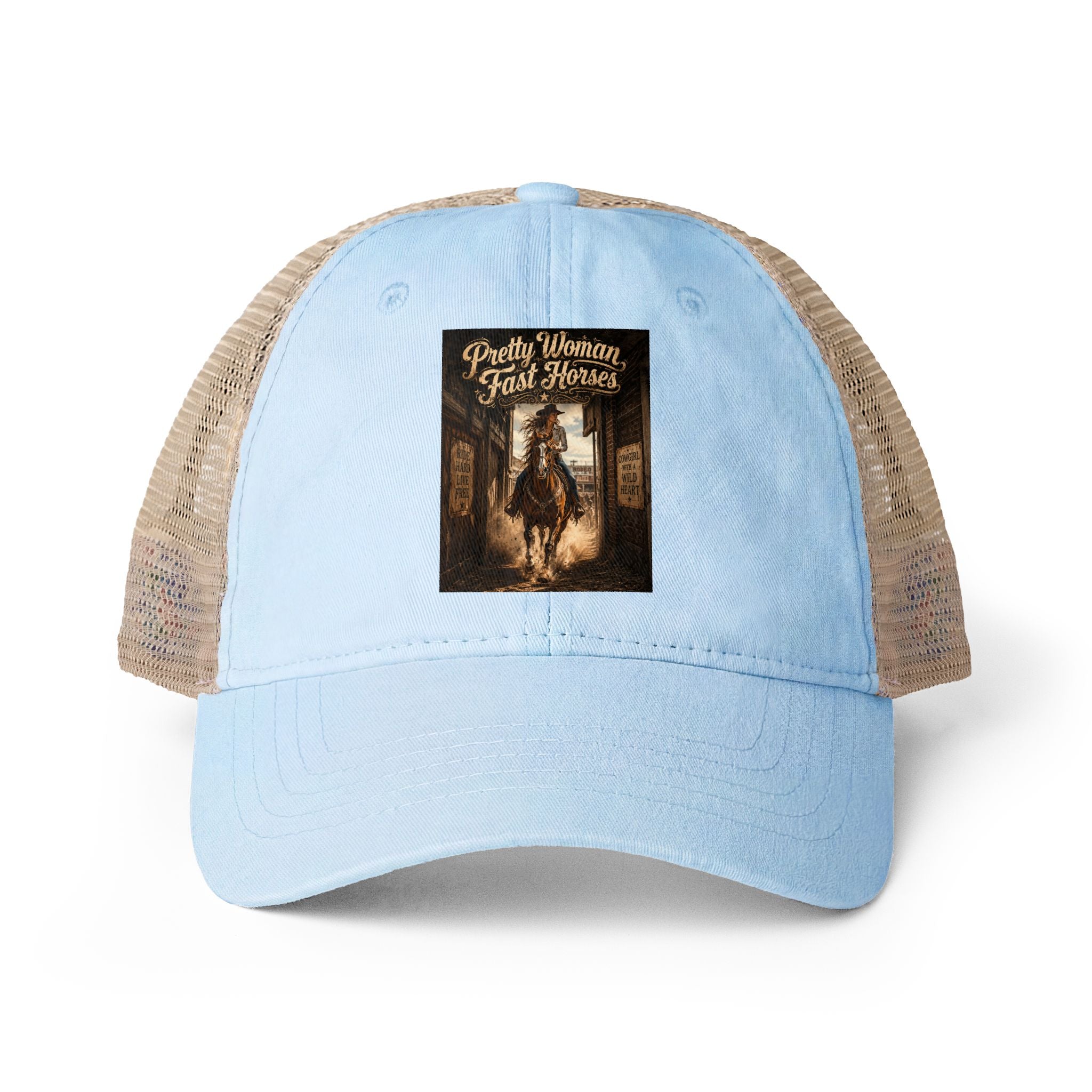 Women's Washed Mesh-Back Cap