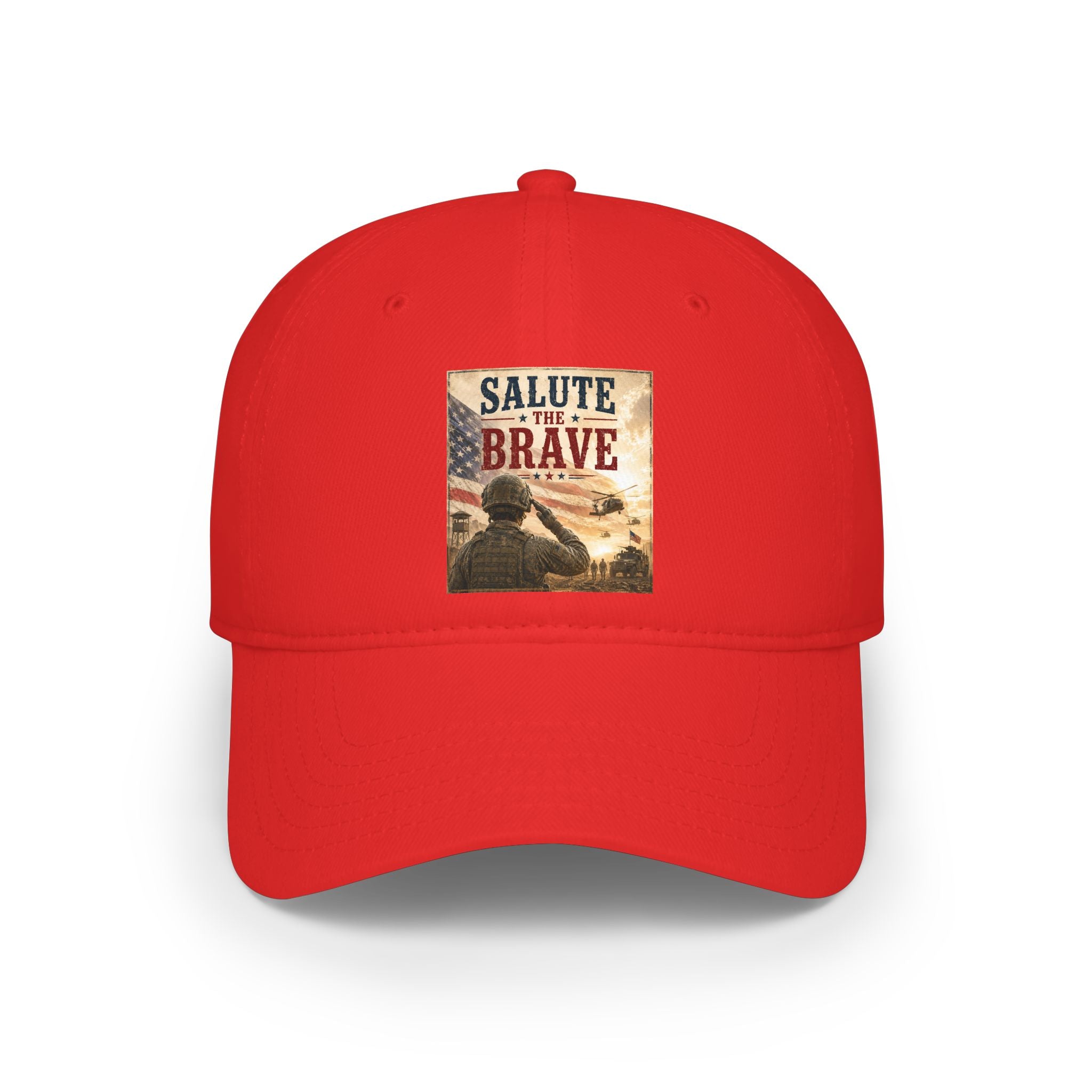 Salute the Brave Cap - Patriotic Military Tribute Baseball Hat