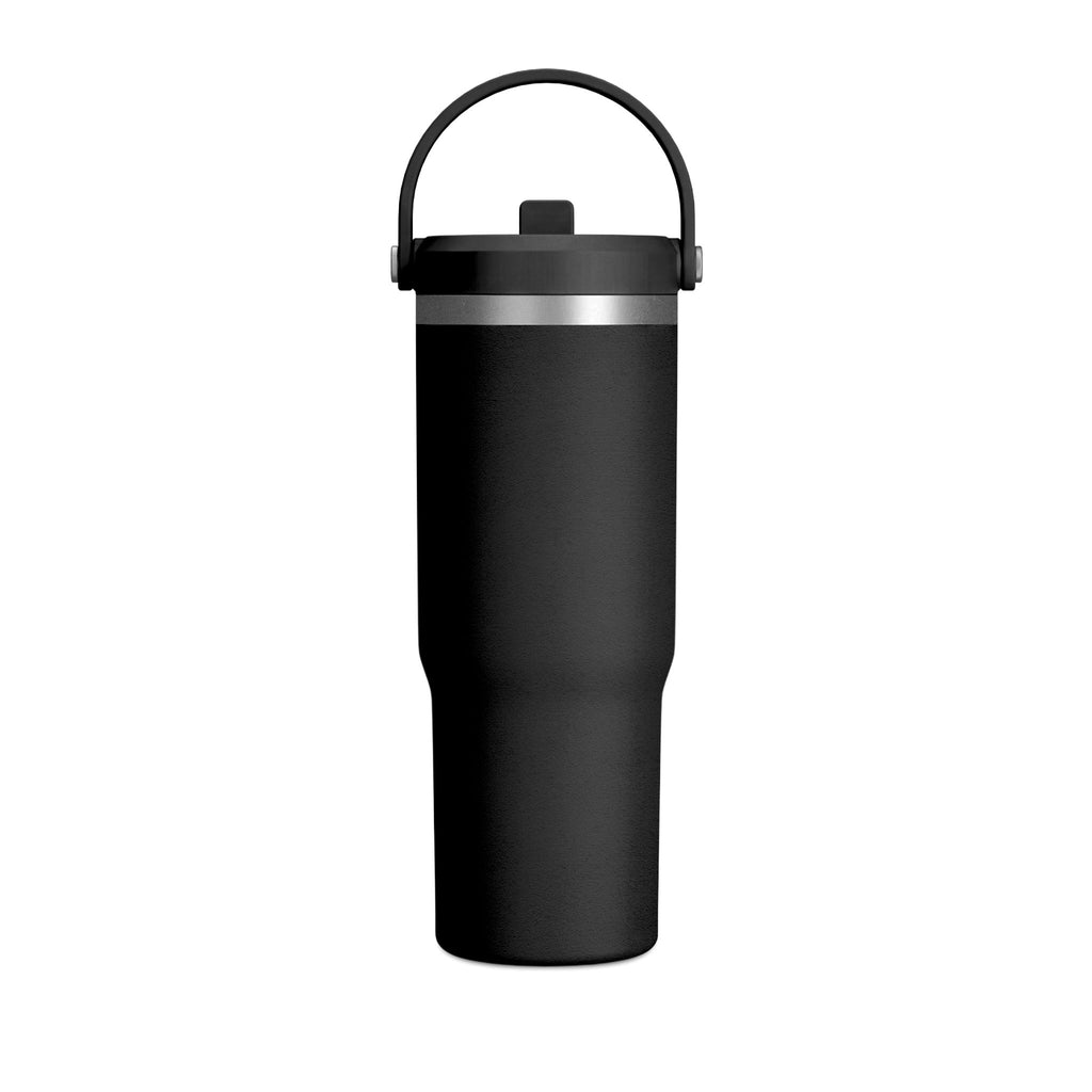Patriotic Puppy 32oz Tumbler — American Flag Dog Travel Mug