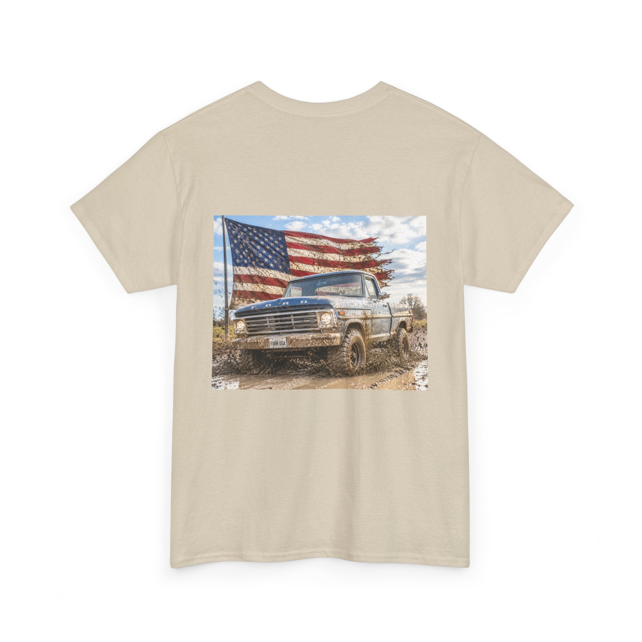 Patriotic Truck T-Shirt — American Flag Off-Road Graphic Tee