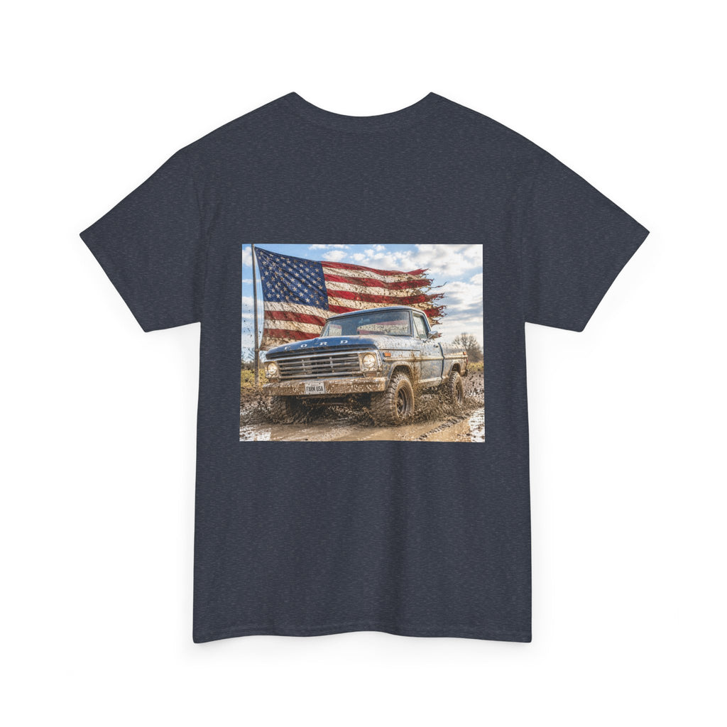 Patriotic Truck T-Shirt — American Flag Off-Road Graphic Tee